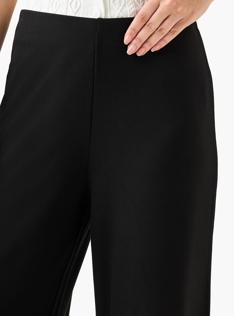 بنطلون واسع الساقين من مزيج المودال بخصر مرن-women-clothing-coordsets-image-5