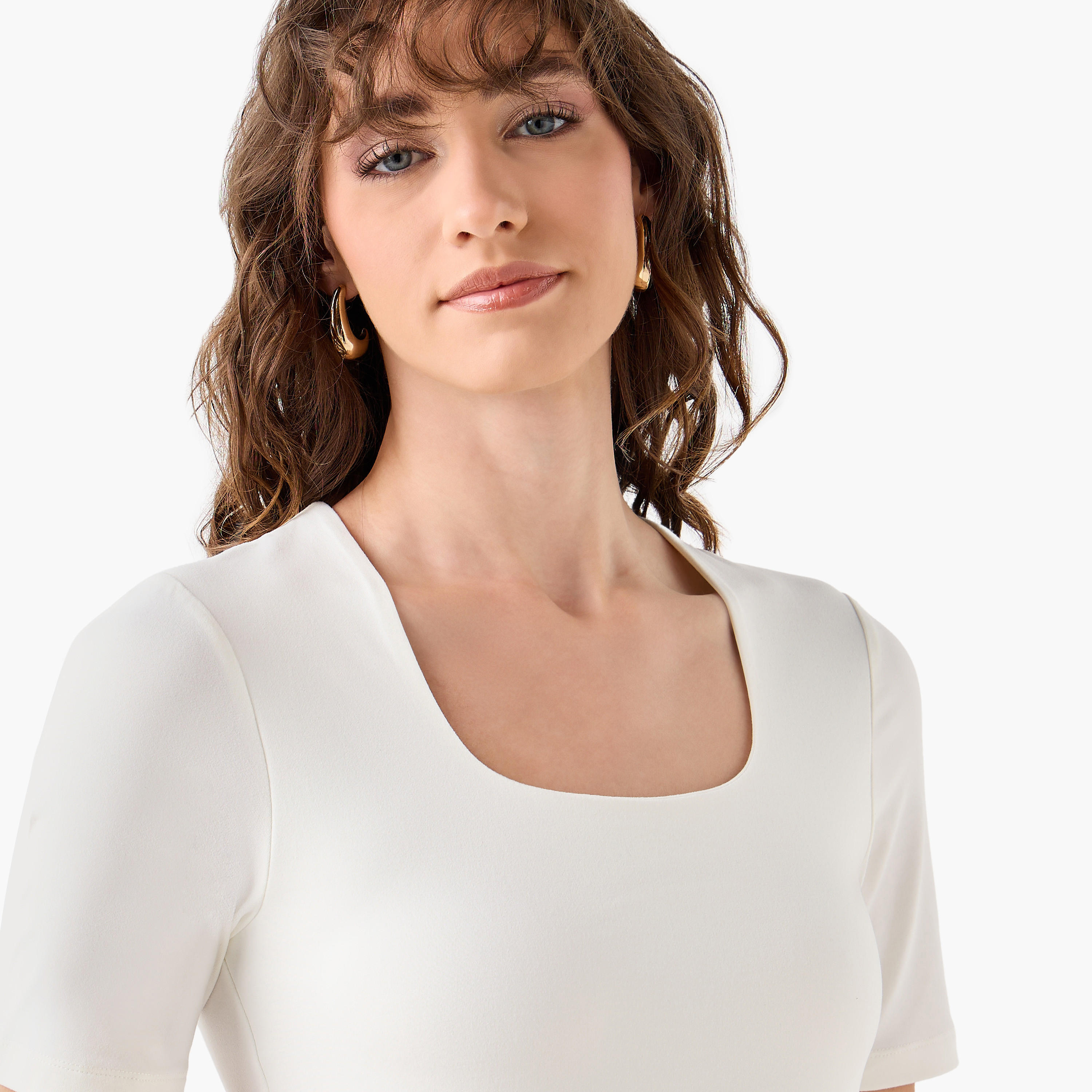 تيشيرت مايكروفايبر برقبة مربعة-women-clothing-tshirts-image-7
