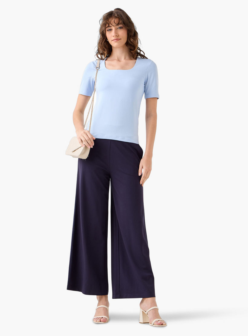 تيشيرت مايكروفايبر برقبة مربعة-women-clothing-tshirts-image-4