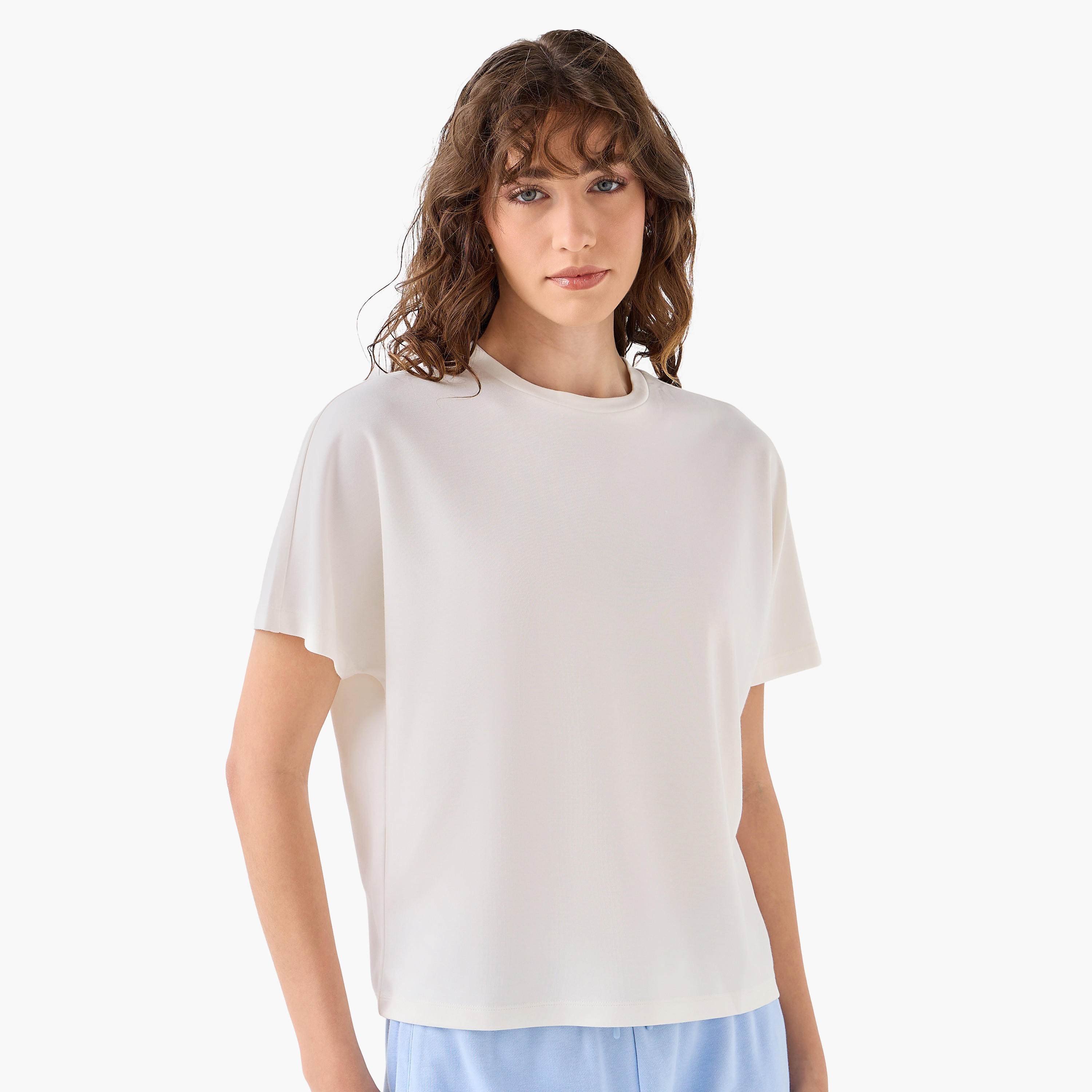 T-Shirt with Extended Sleeves-women-clothing-coordsets-image-2