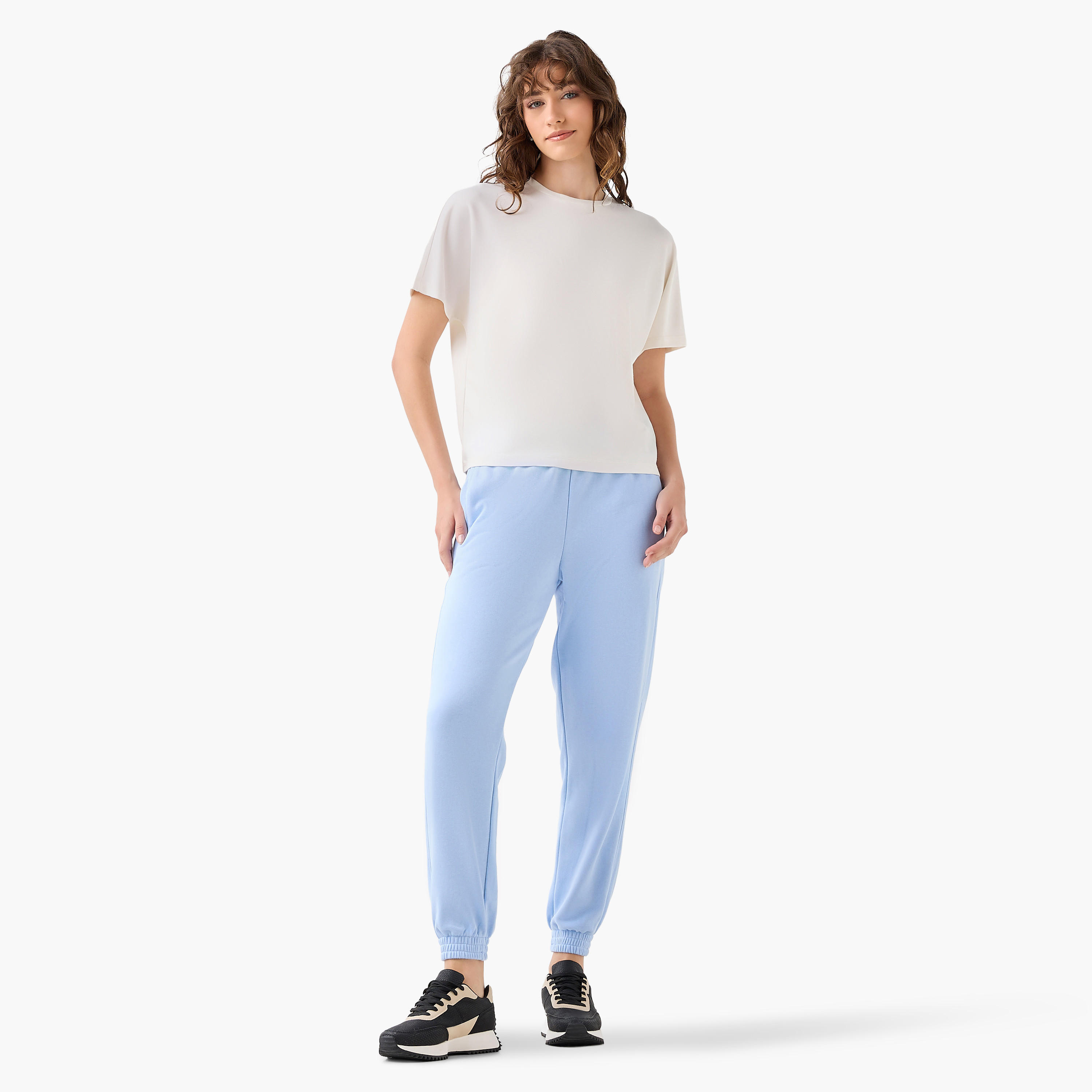 T-Shirt with Extended Sleeves-women-clothing-coordsets-image-3