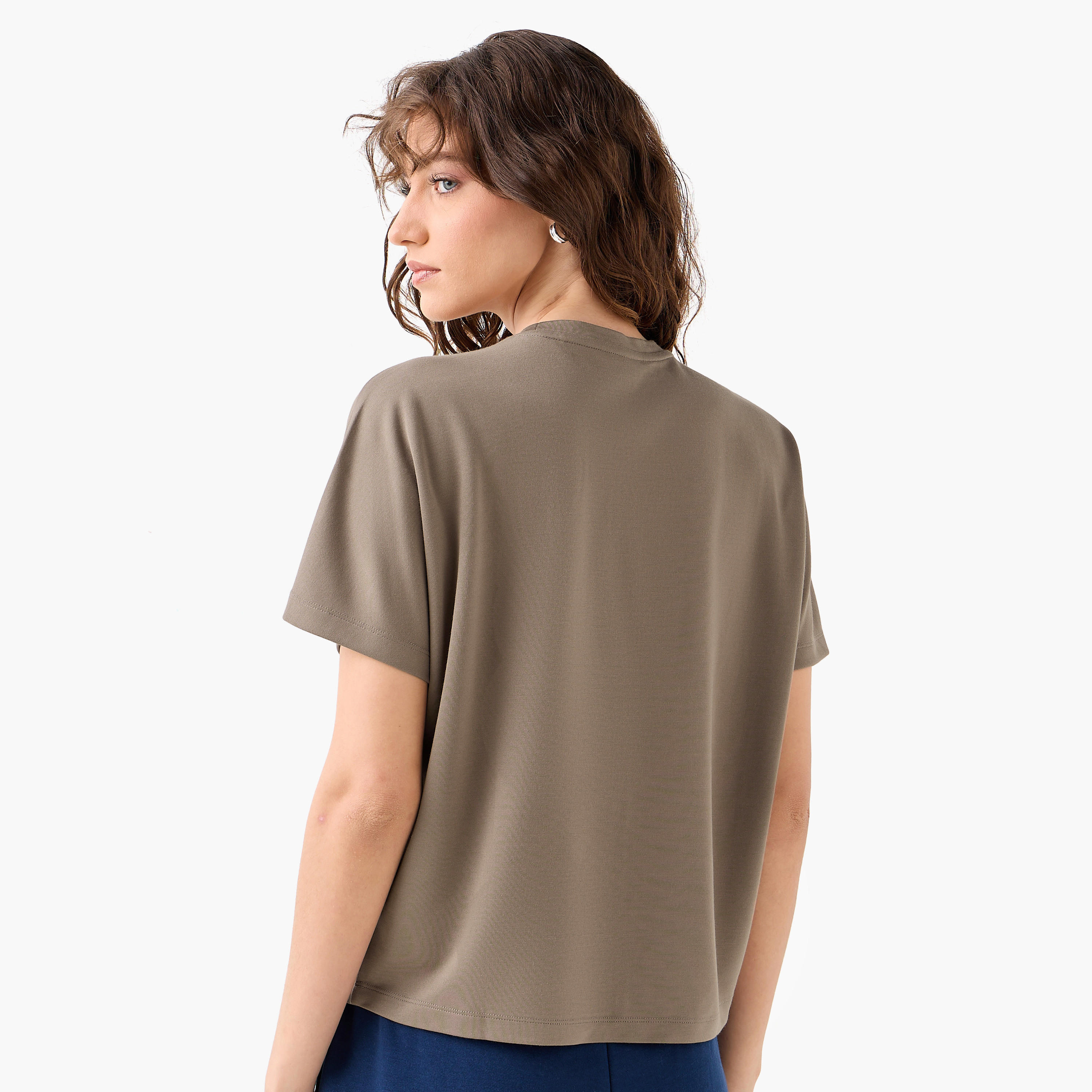 T-Shirt with Extended Sleeves-women-clothing-coordsets-image-4