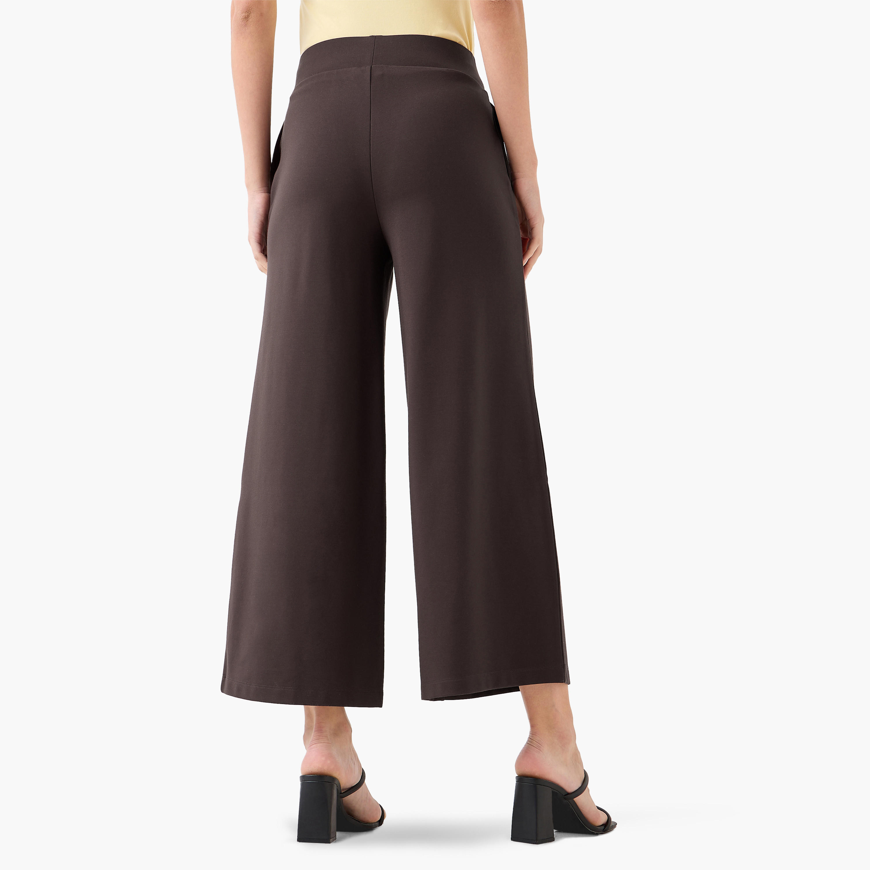 بنطلون واسع الساقين بخصر مرن-women-clothing-bottoms-trousers-image-1