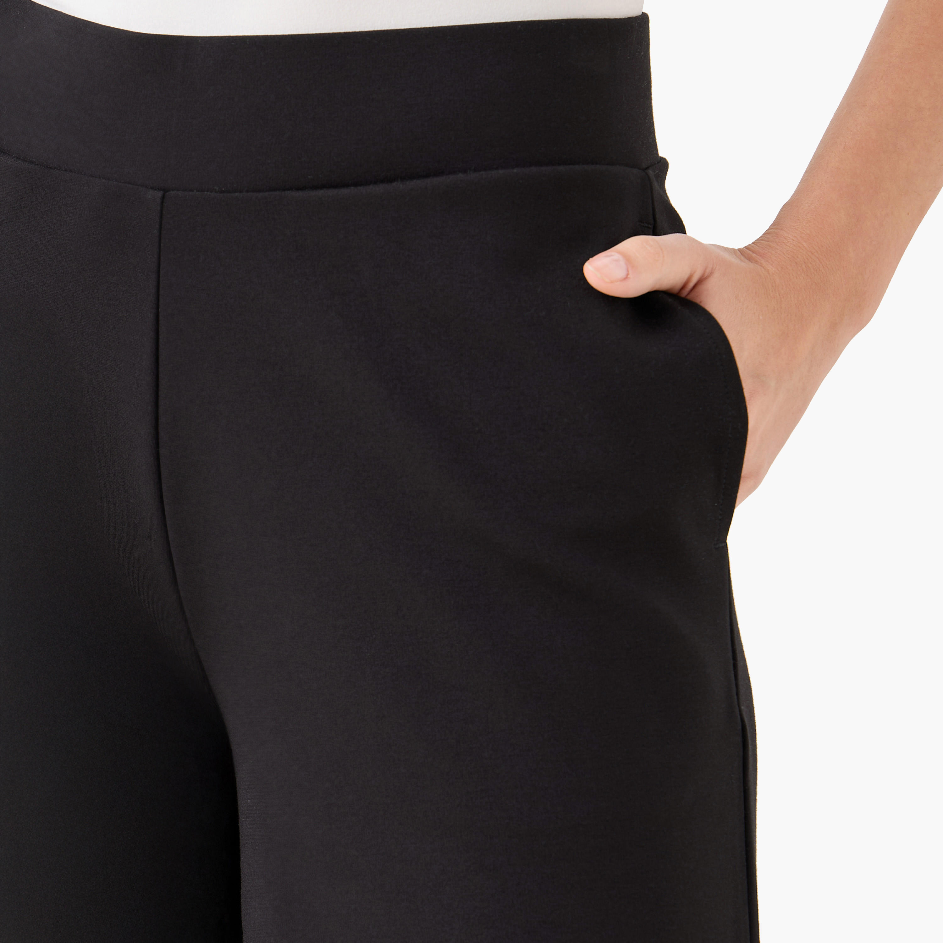 Flexi Waist Wide Leg Pants-women-clothing-bottoms-trousers-image-5