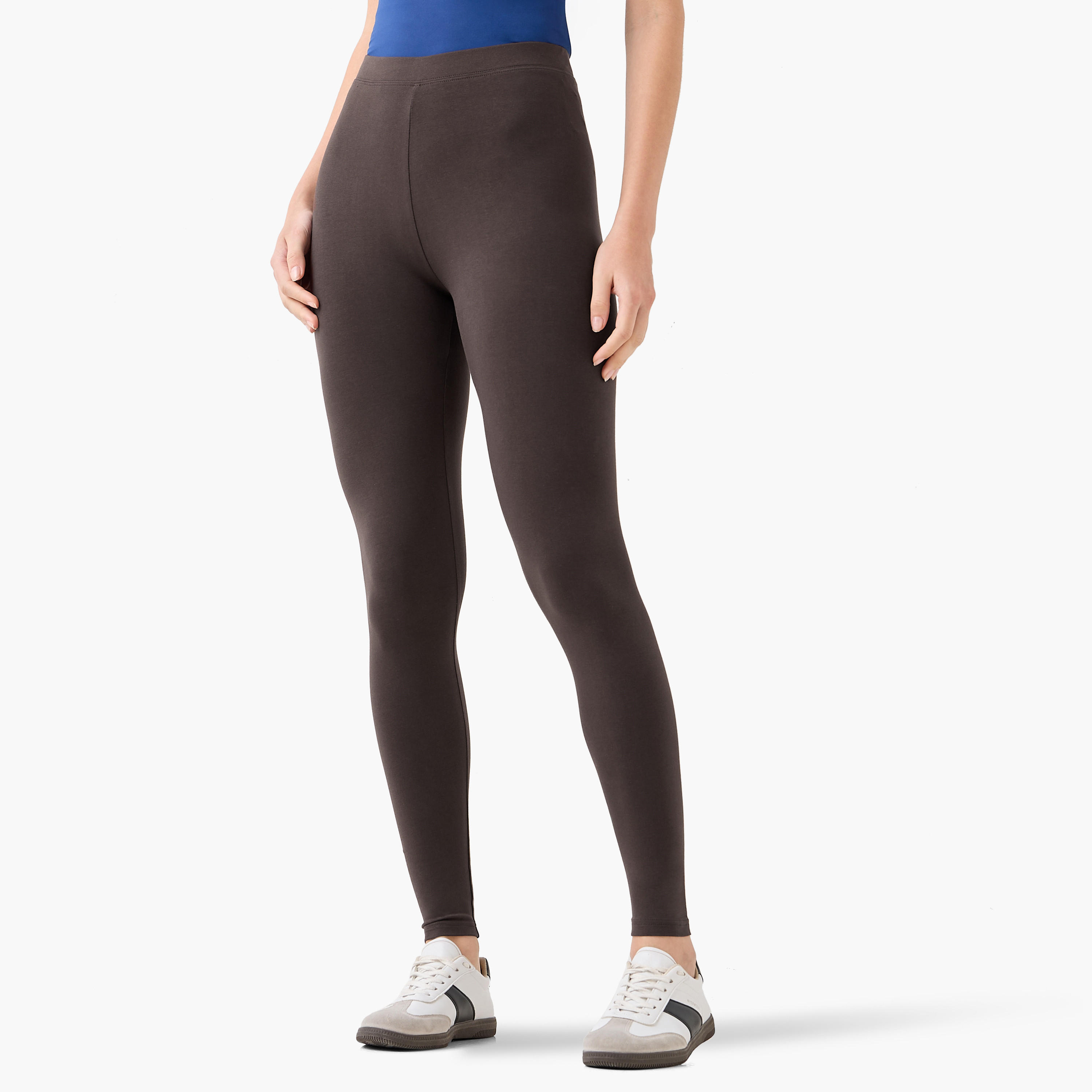 بنطلون ليقنز بخصر مرتفع وطول كامل-women-clothing-bottoms-leggings-image-2