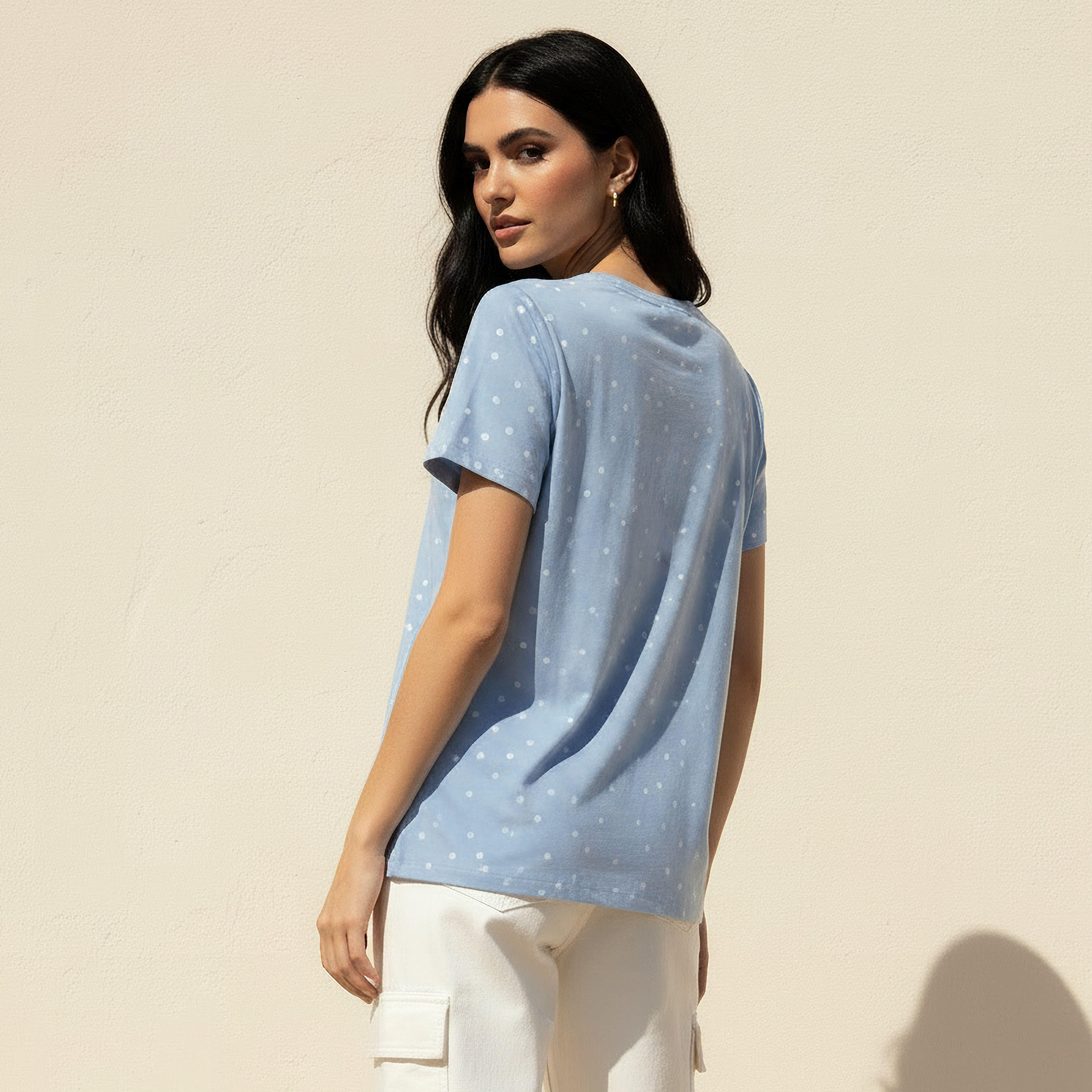 تيشيرت بطبعات منقطة-women-clothing-tshirts-image-1