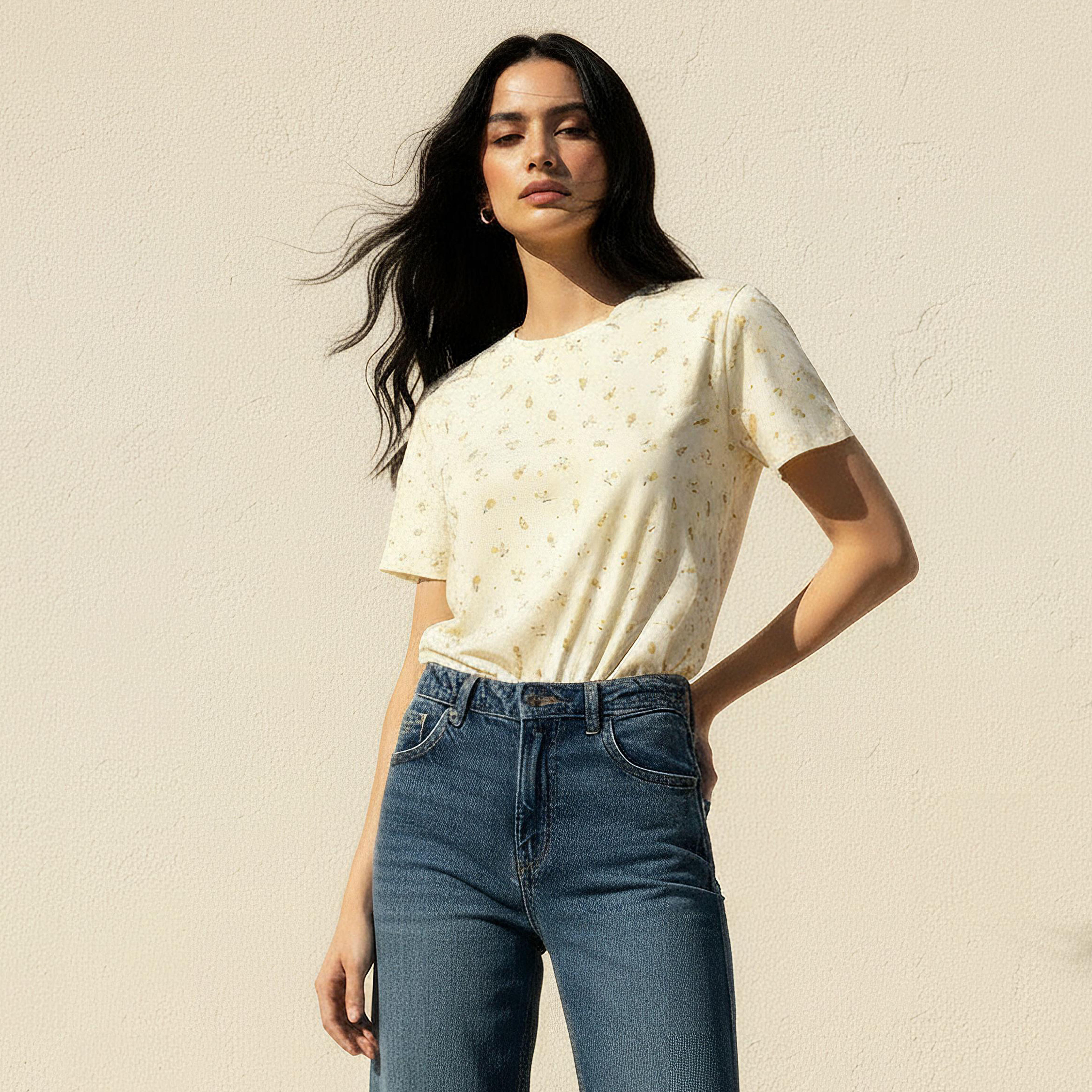 T-shirt with Floral Print-women-clothing-tshirts-image-1