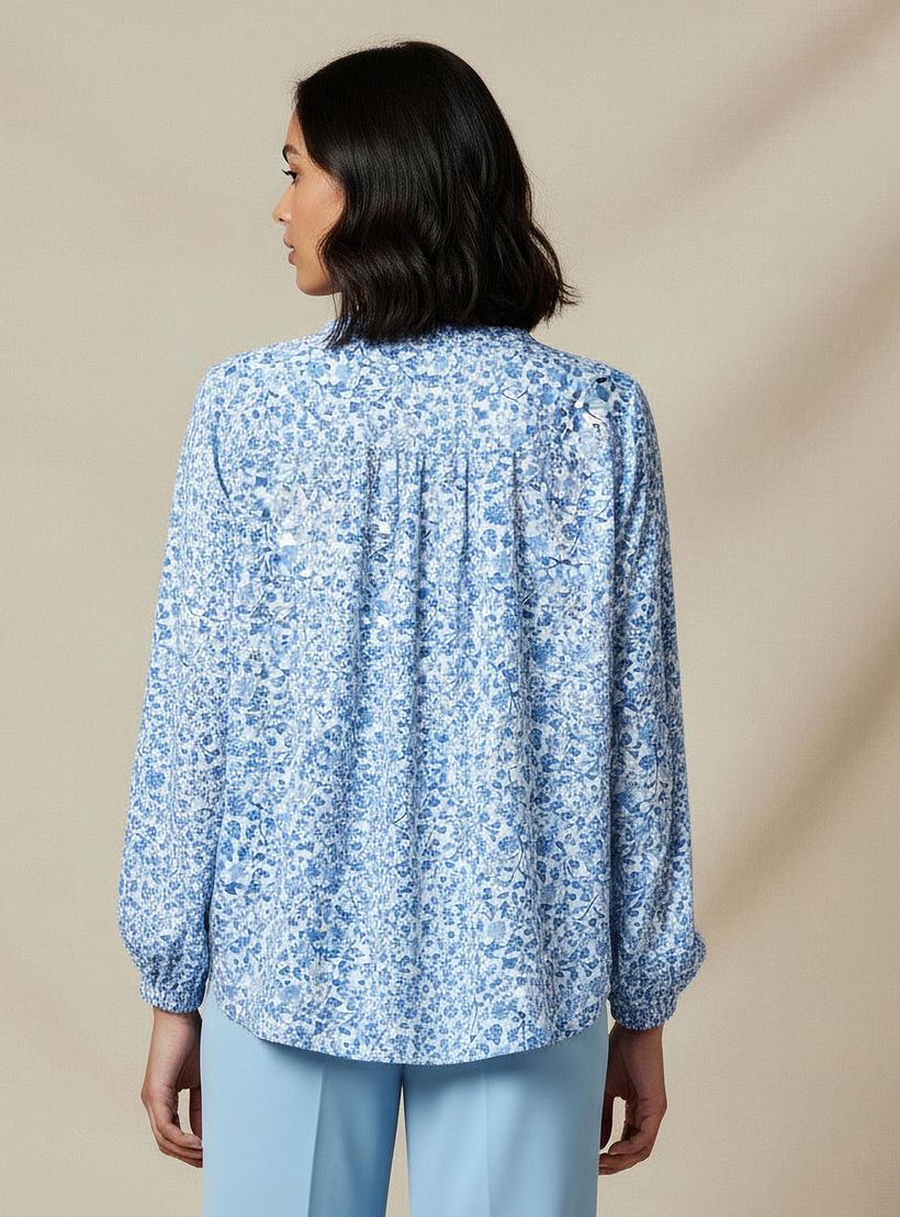 بلوزة بياقة ماندارين وطبعات زهرية-women-clothing-shirtsandblouses-blouses-image-4