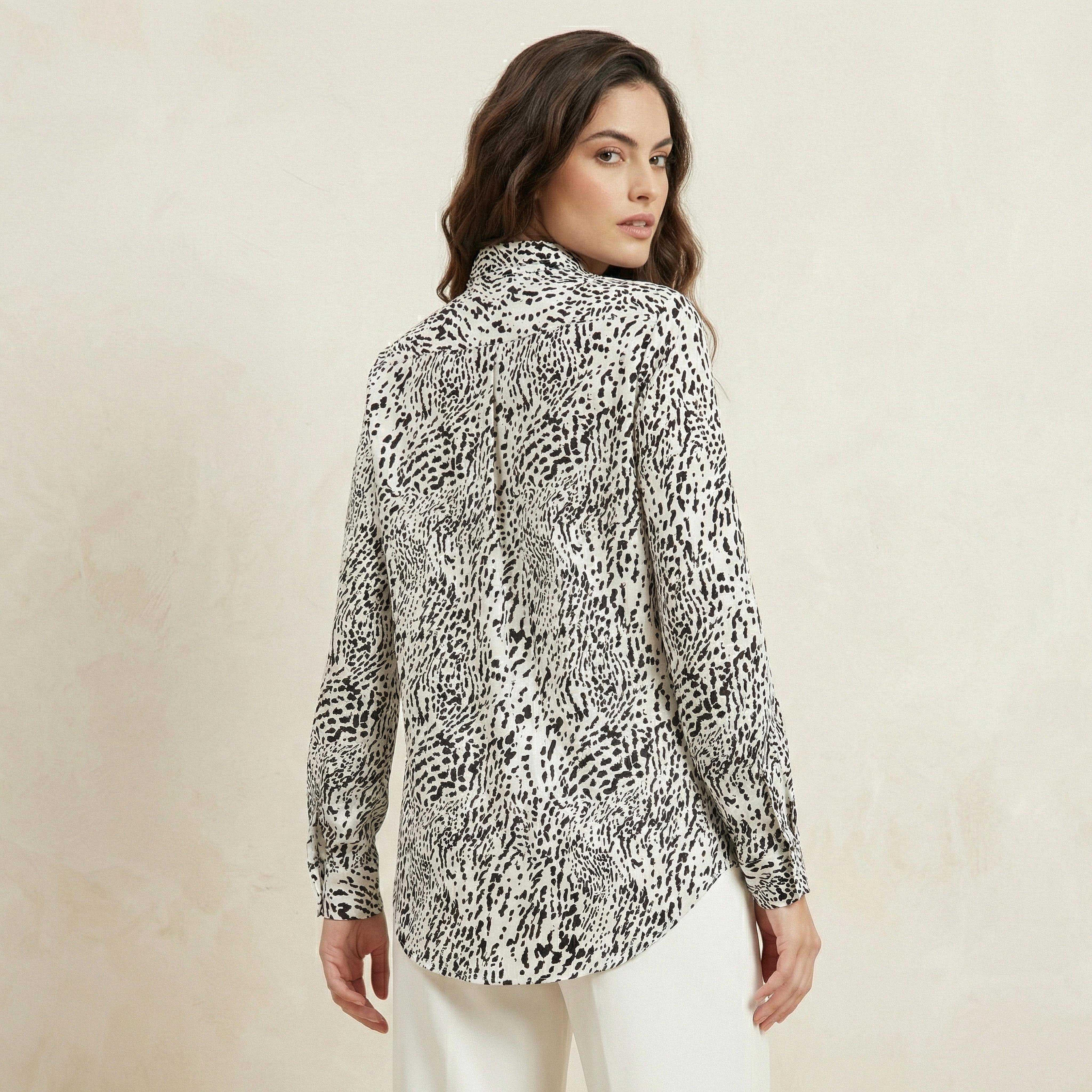 قميص فيسكوز بطبعات حيوانات-women-clothing-shirtsandblouses-shirts-image-4