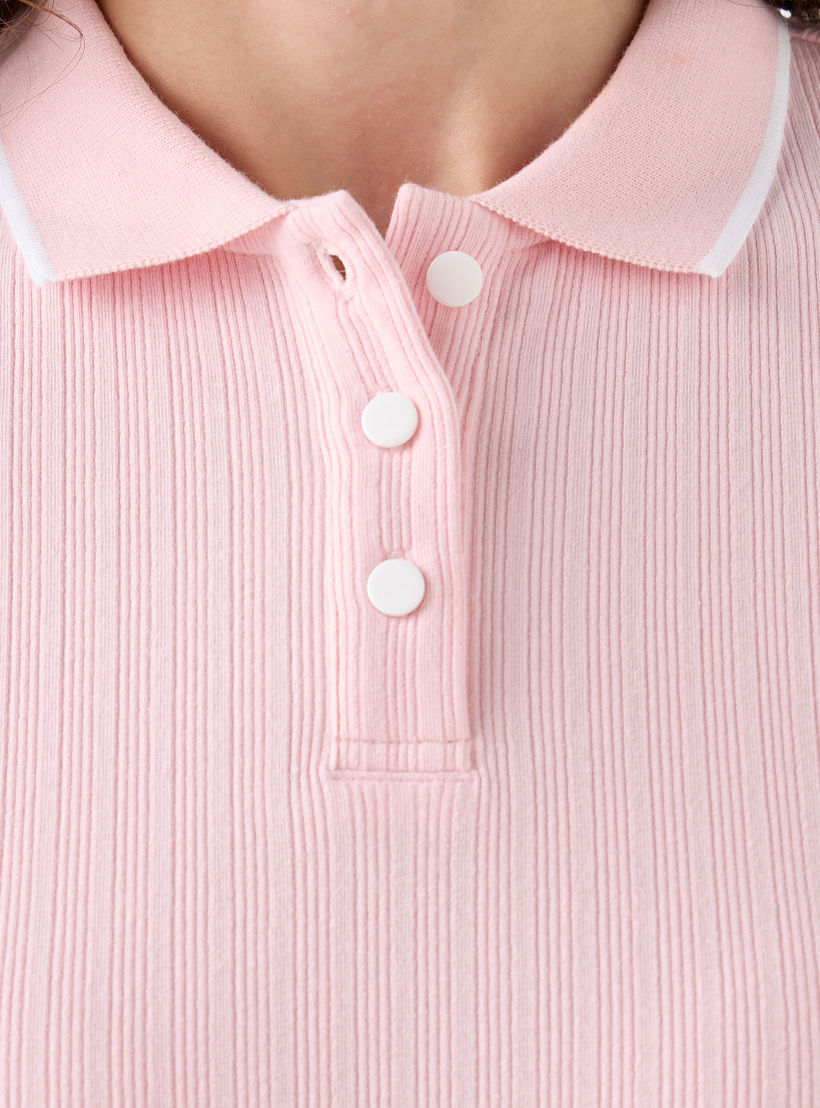 Polo T-shirt with Tipping Detail-women-clothing-tshirts-image-5