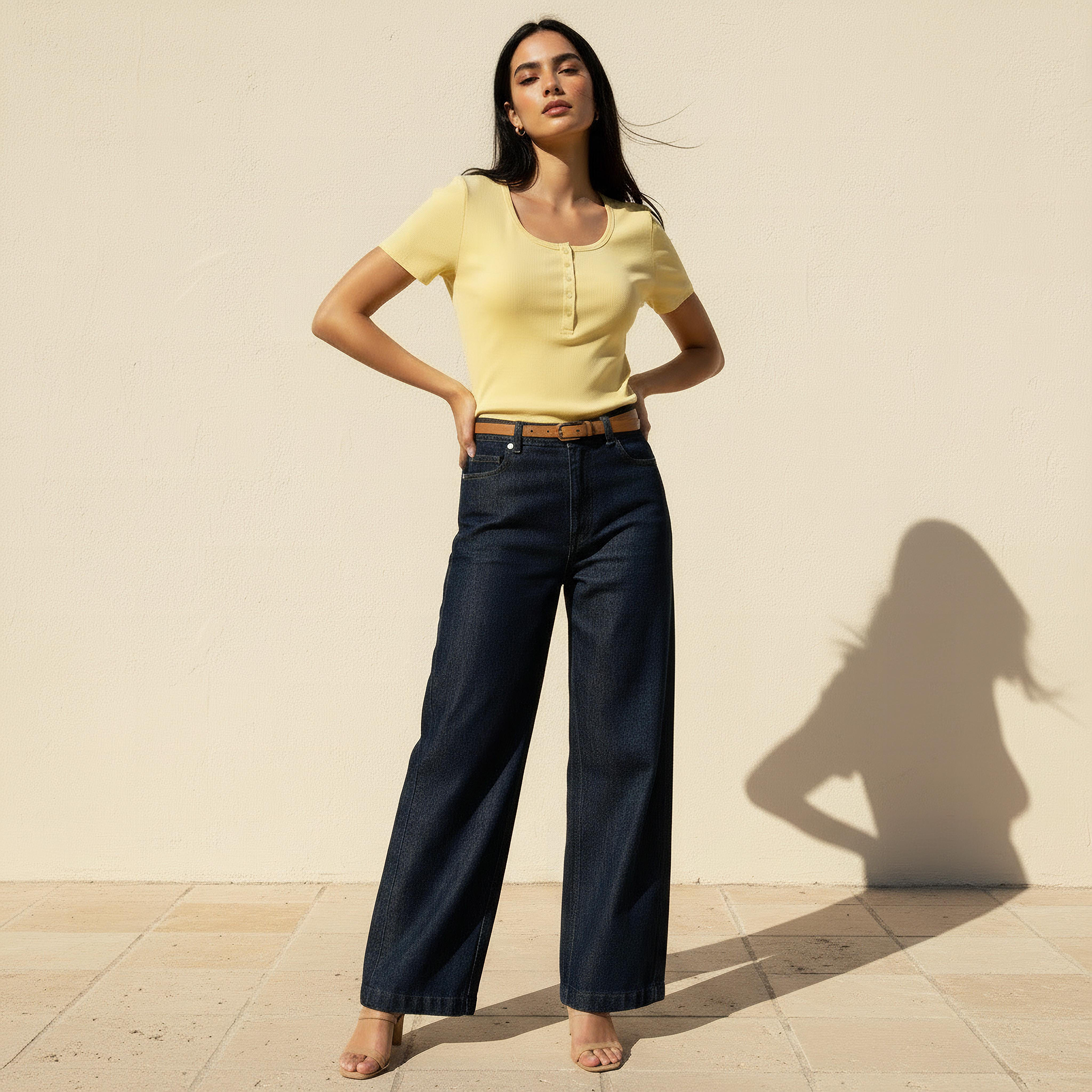 تيشيرت بملمس مضلع بارز-women-clothing-tshirts-image-2
