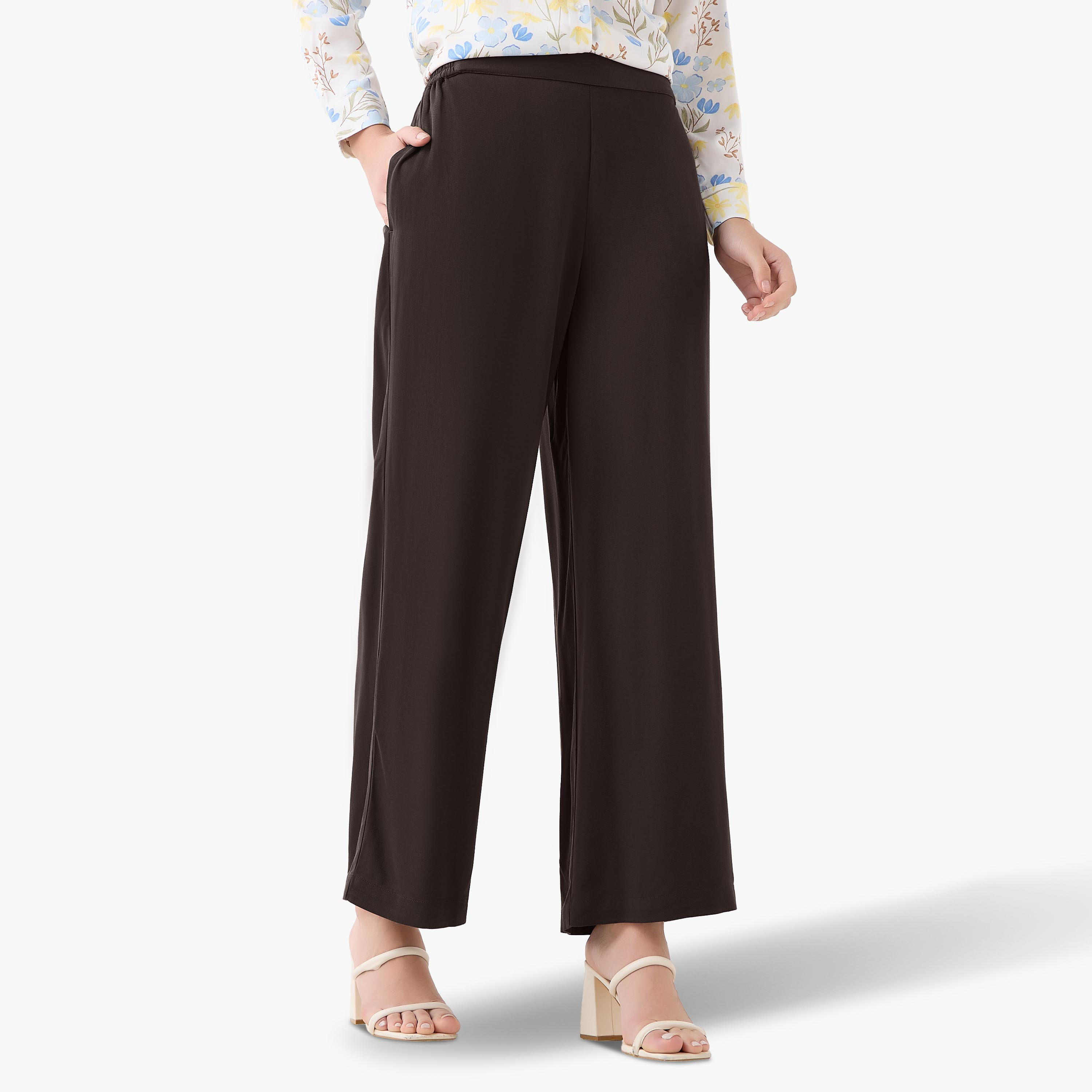 Semi-Elastic Waist Viscose Palazzos-women-clothing-bottoms-trousers-image-2