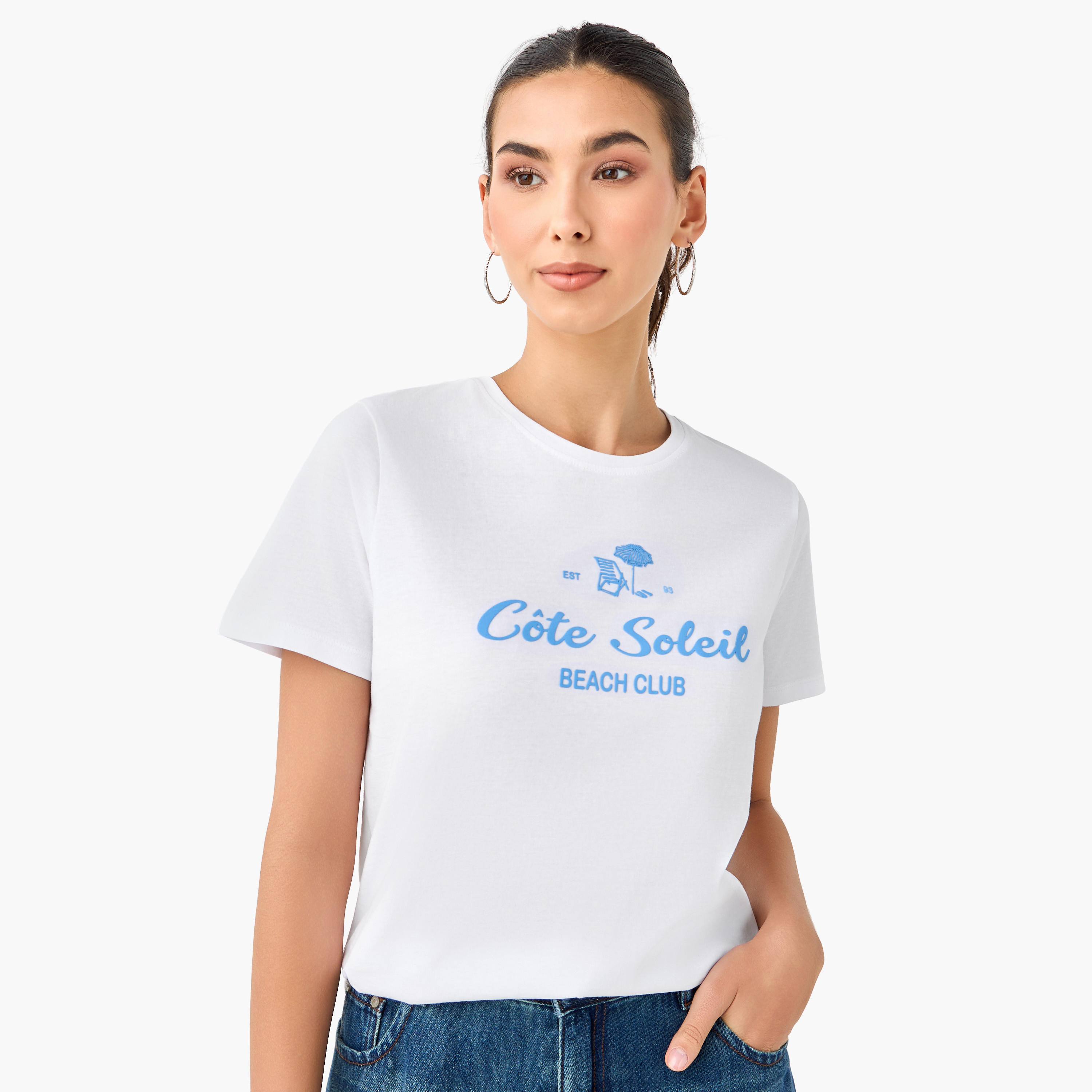 تيشيرت قطن بقصّة عادية وطبعات-women-clothing-tshirts-image-6