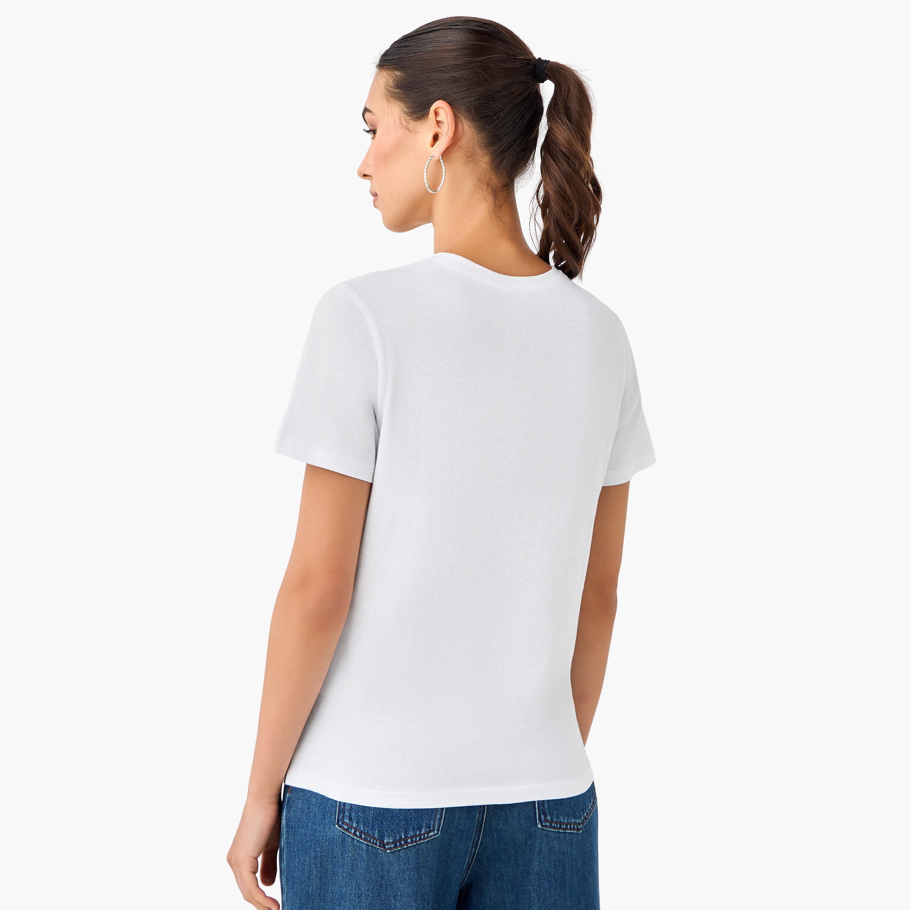 تيشيرت قطن بقصّة عادية وطبعات-women-clothing-tshirts-image-4