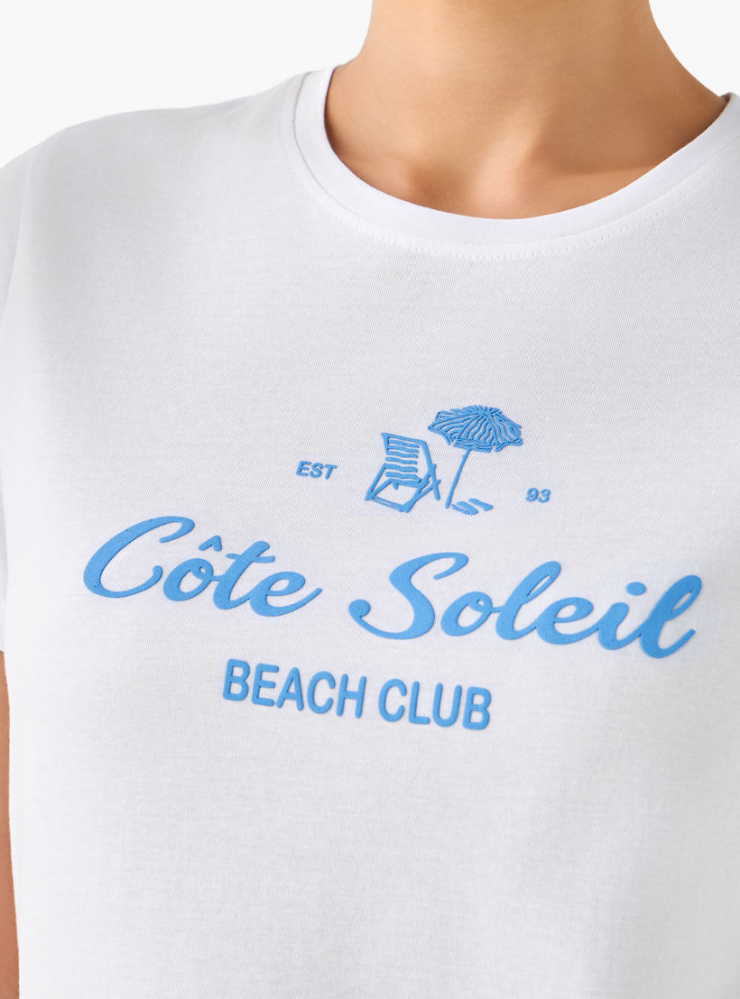 تيشيرت قطن بقصّة عادية وطبعات-women-clothing-tshirts-image-2