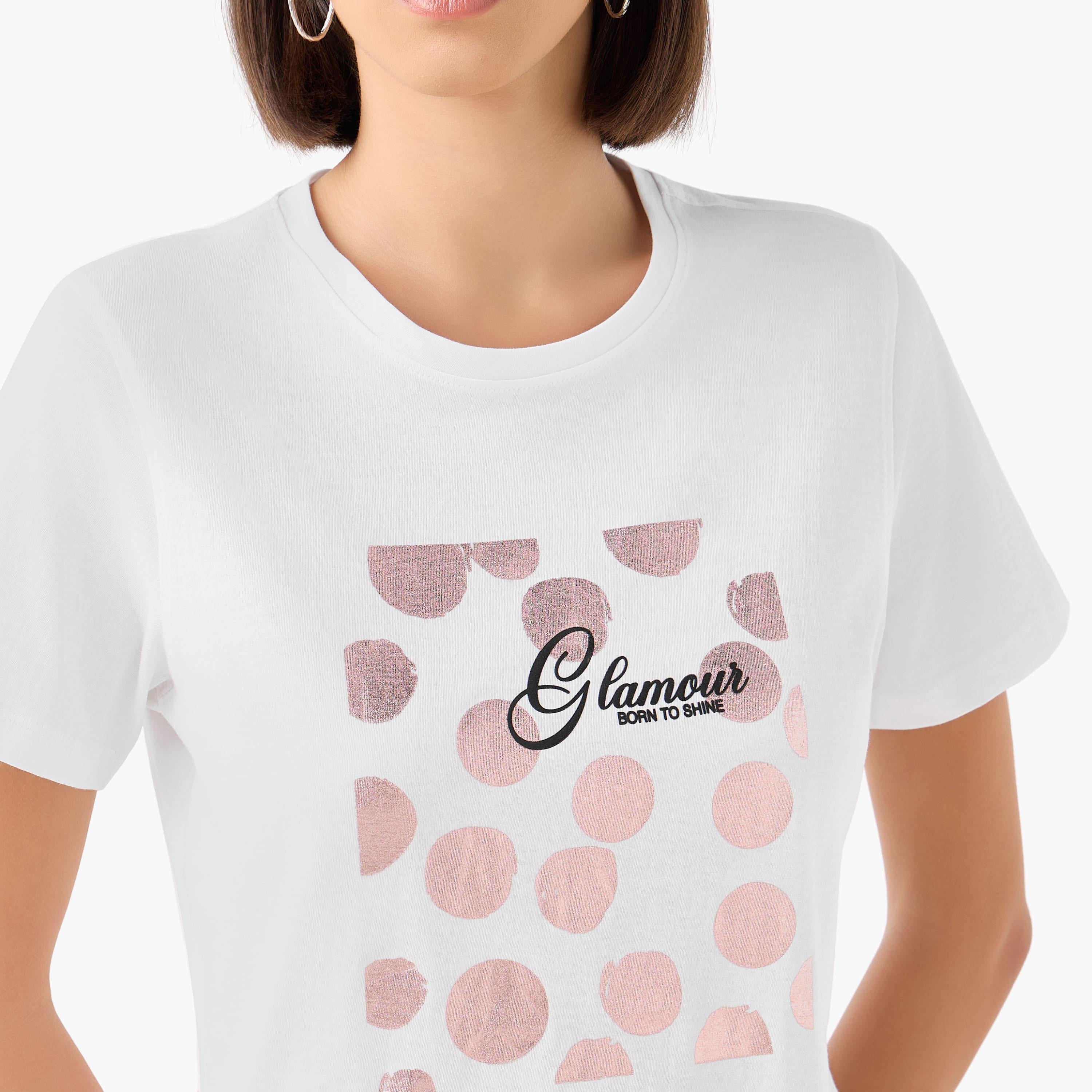 Regular Fit T-shirt with Graphic Print-women-clothing-tshirts-image-5