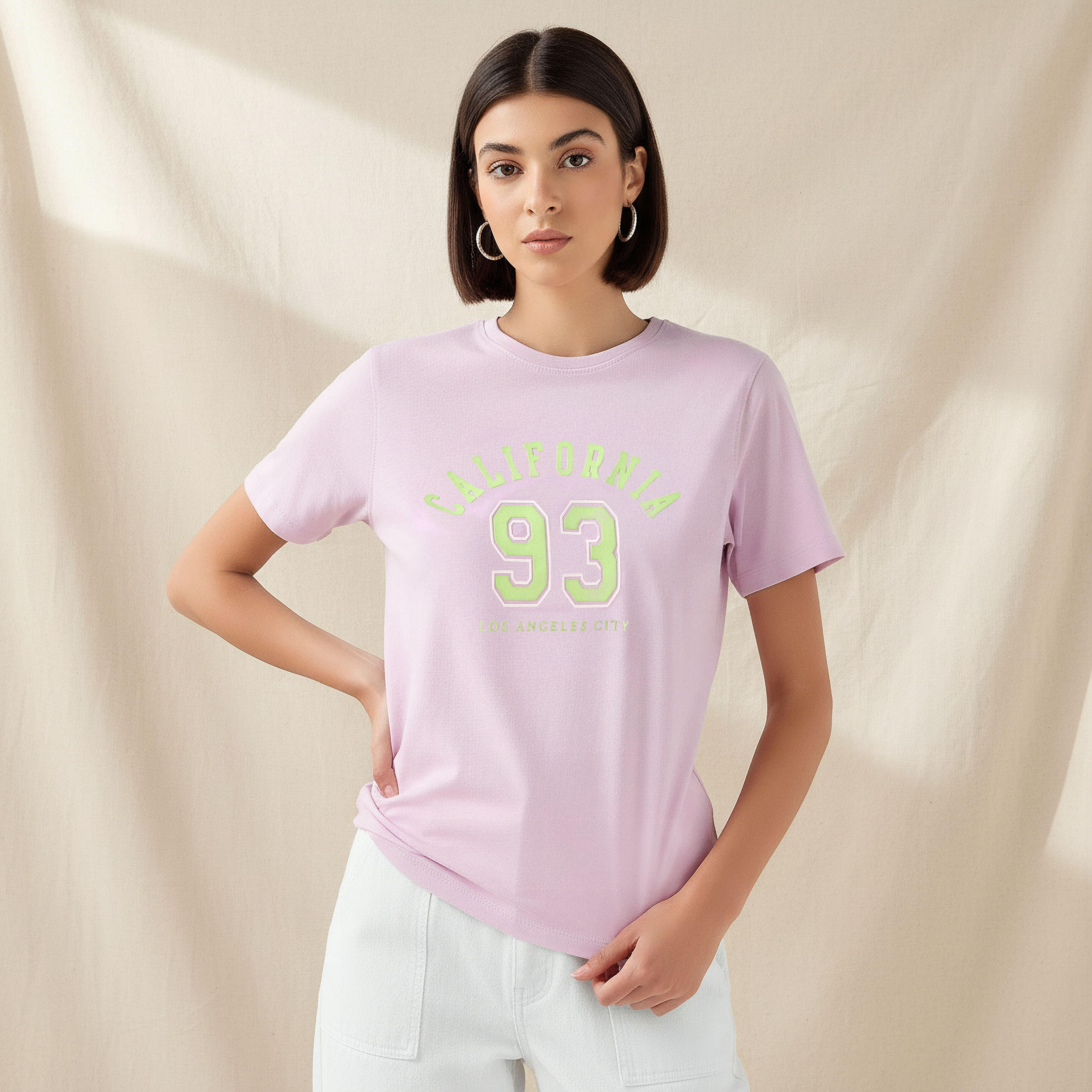 Regular Fit Cotton T-shirt with Varsity Print-PROMO_SP_KW_2FOR3_020226-image-1