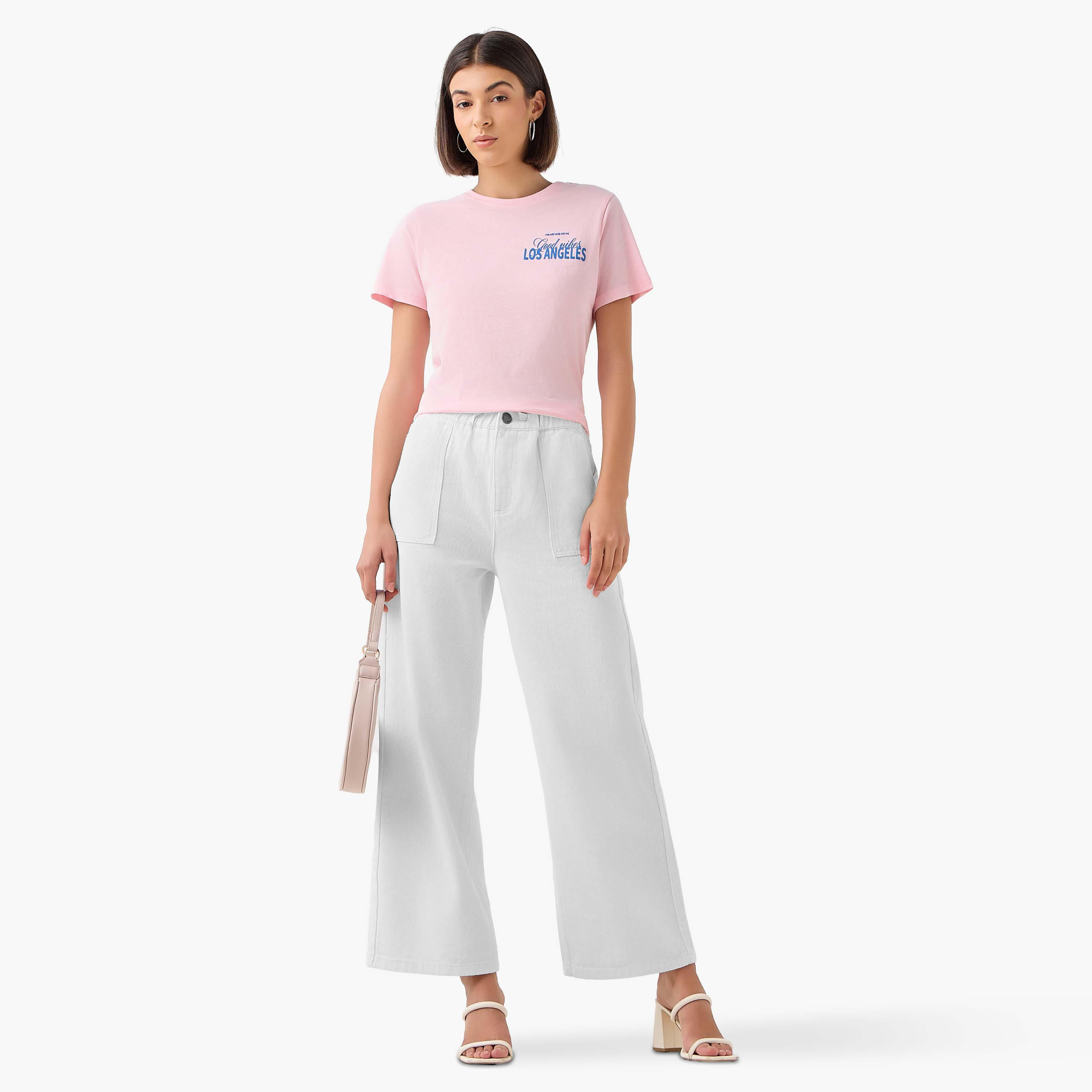 Varsity Los Angeles Print Cotton T-shirt-women-clothing-tshirts-image-3