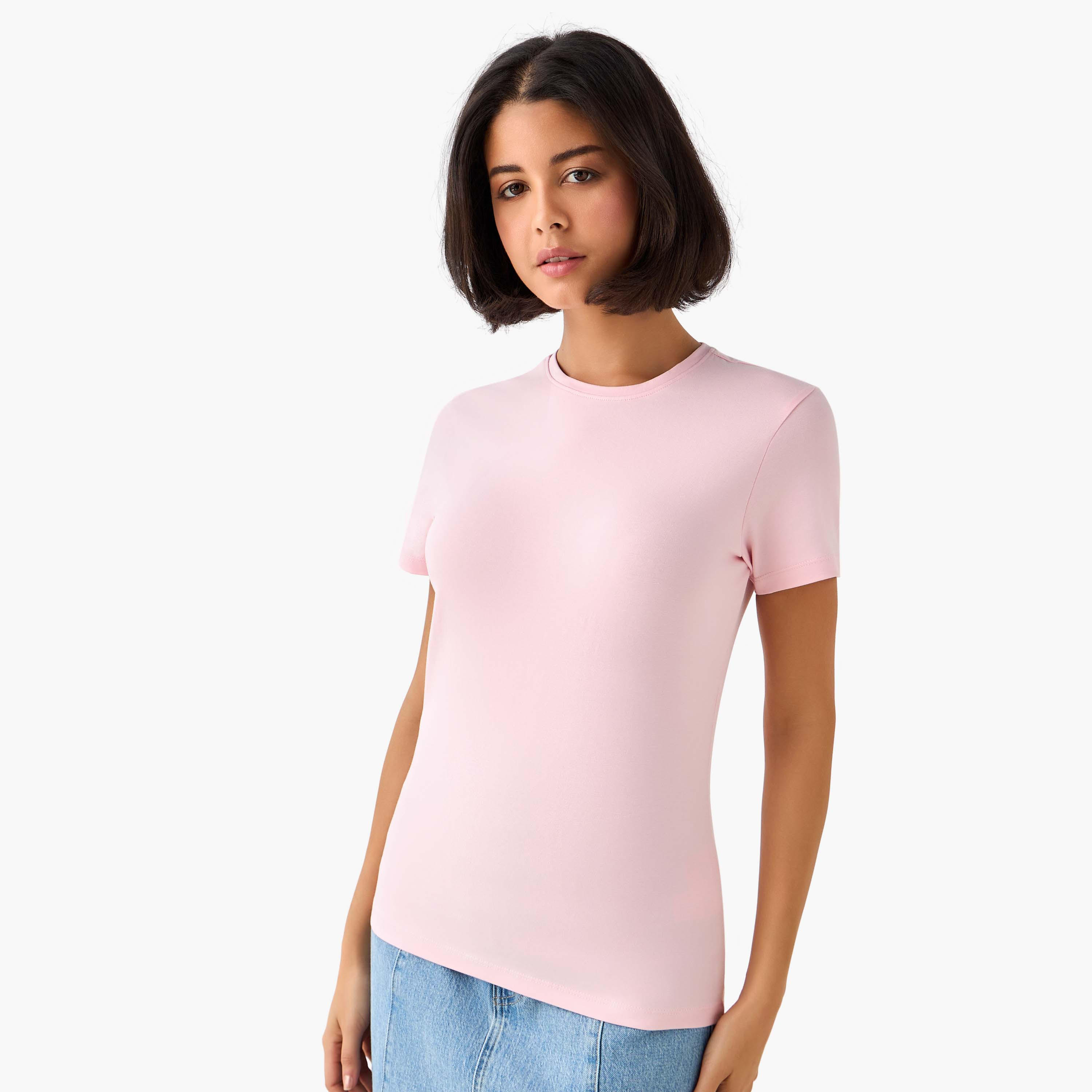 تيشيرت بقصة عادية-women-clothing-tshirts-image-1