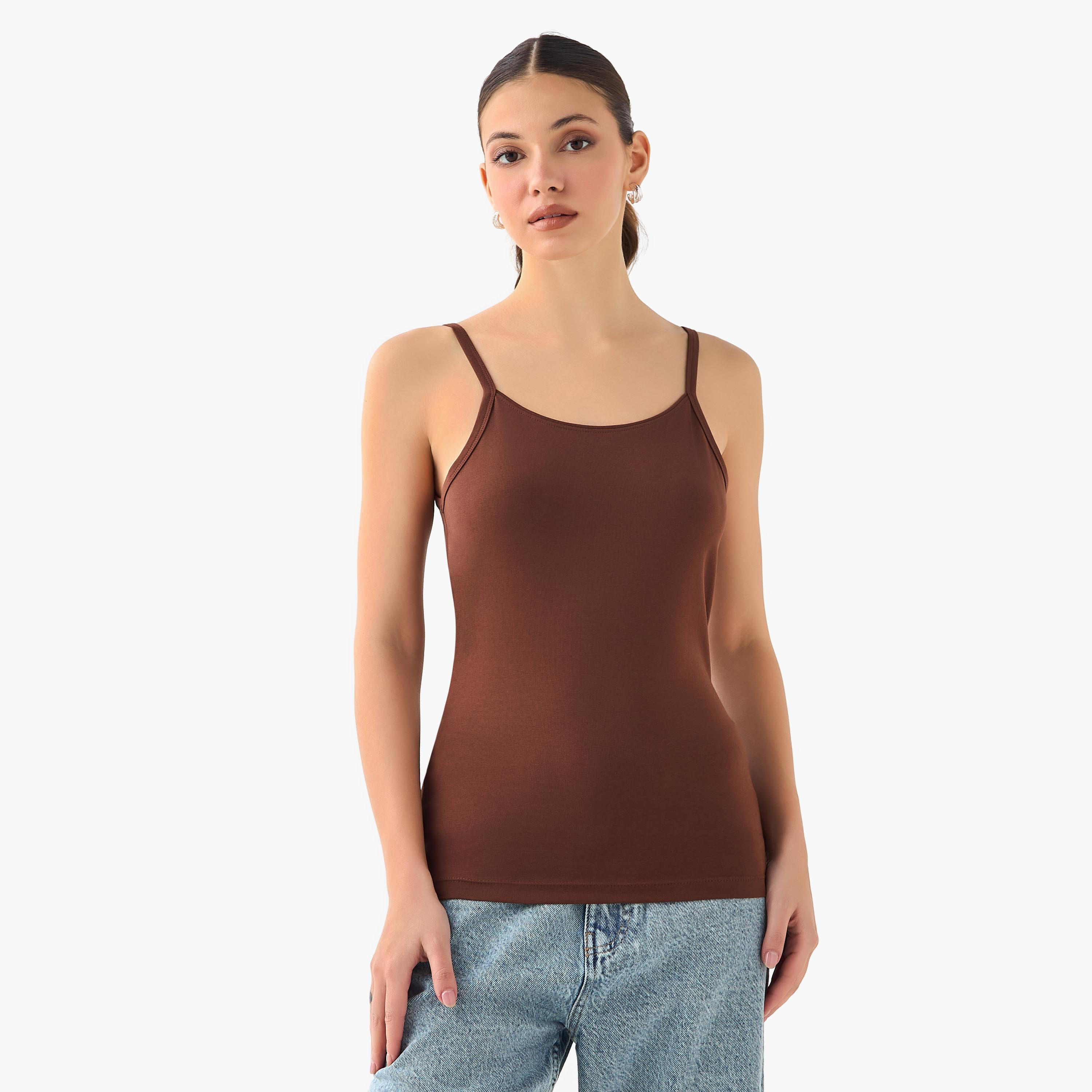 بلوزة تانك بحمالات رفيعة-women-clothing-tshirts-image-2