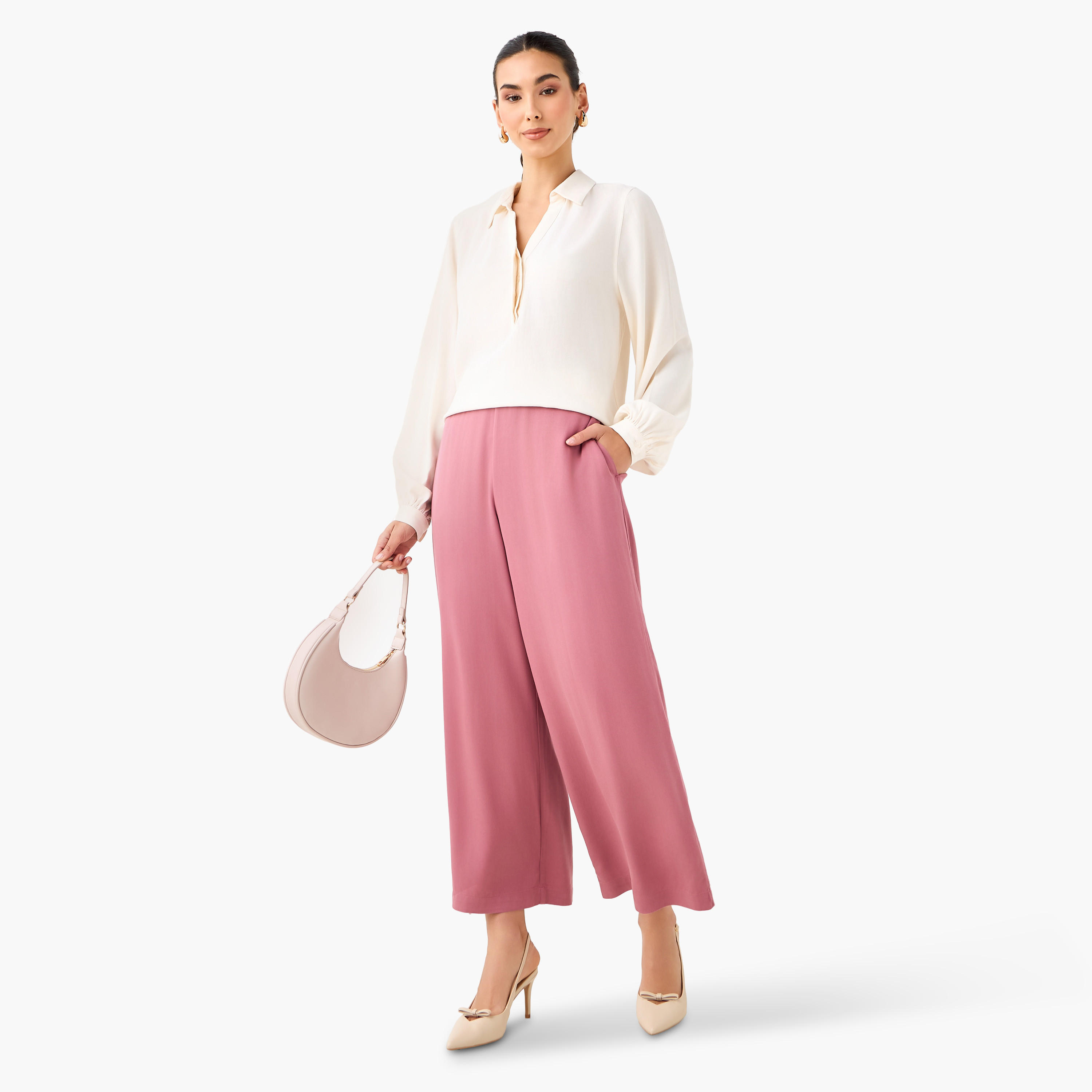 Relaxed Fit Flexi Waist Palazzo Pants-women-clothing-bottoms-trousers-image-2