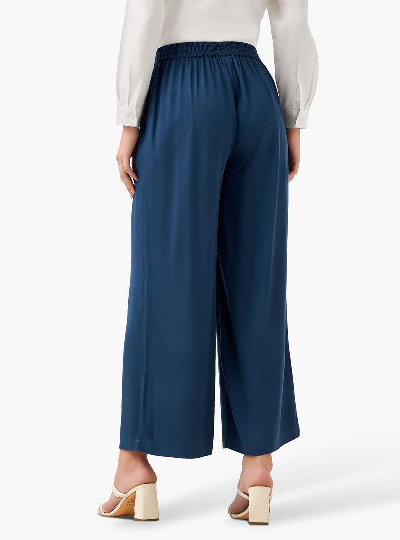 بنطلون بالازو رايون بخصر مرن وقصة مريحة-women-clothing-bottoms-trousers-image-3