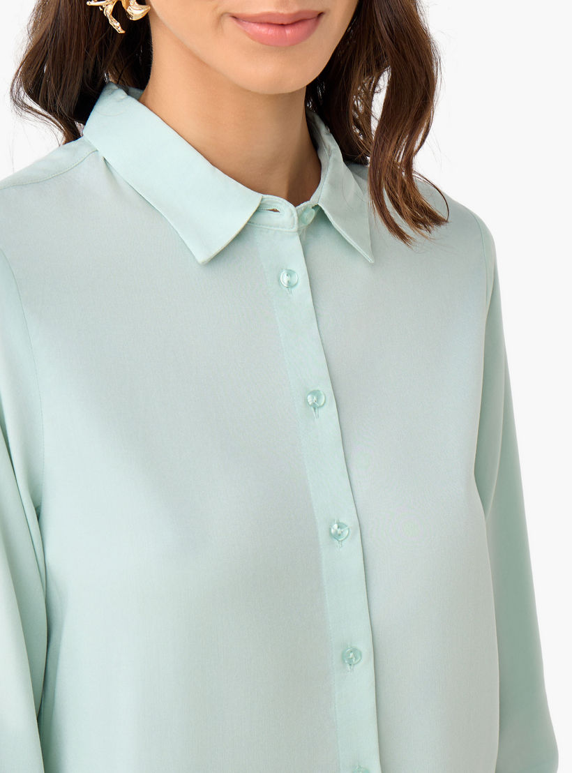 Regular Fit Viscose Shirt with Collar-women-clothing-shirtsandblouses-shirts-image-4