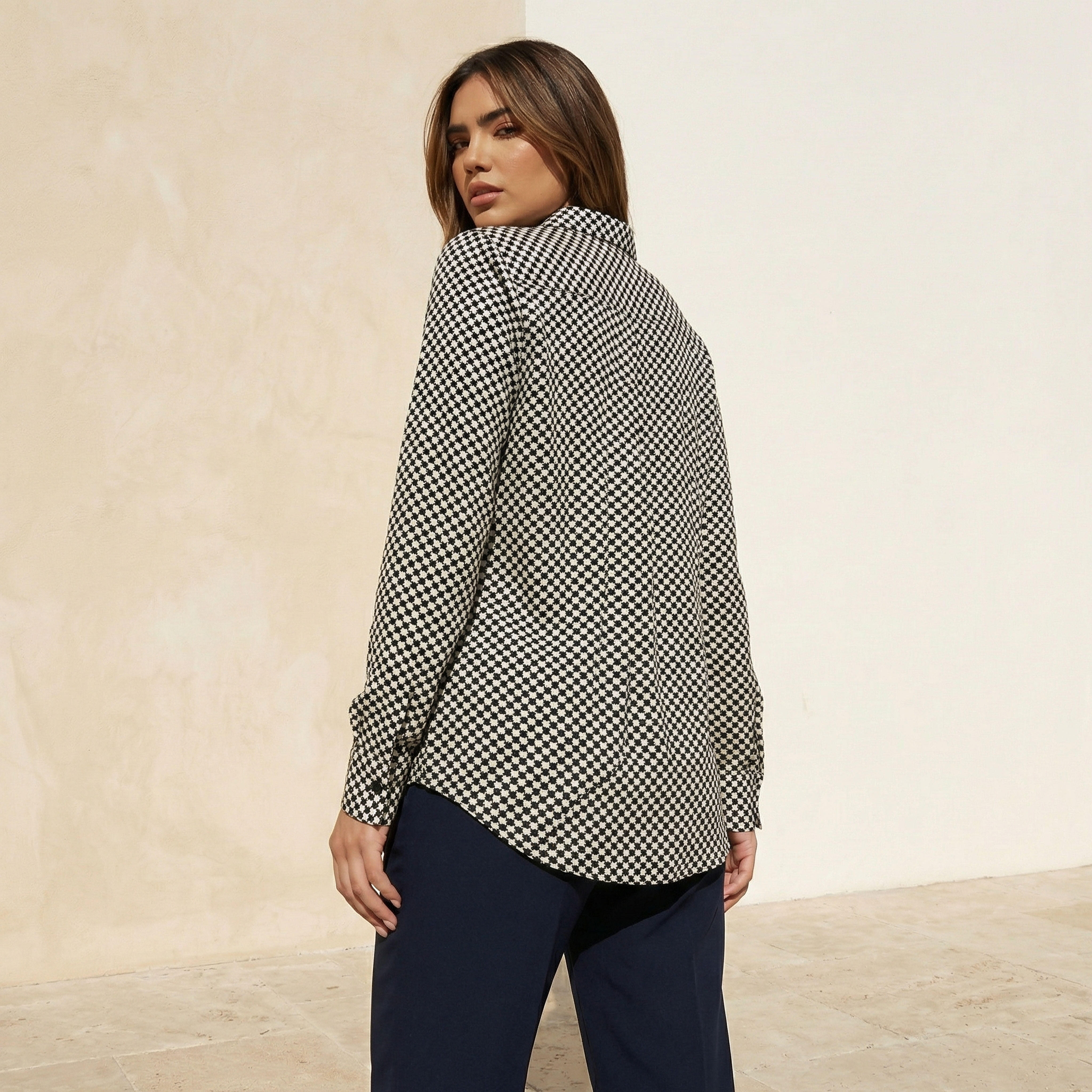 Regular Fit Viscose Shirt with Print-women-clothing-shirtsandblouses-shirts-image-4