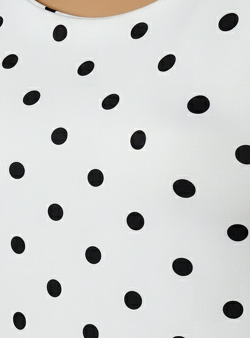 Regular Fit Tank Top with Polka Dot Print-women-clothing-tshirts-image-4