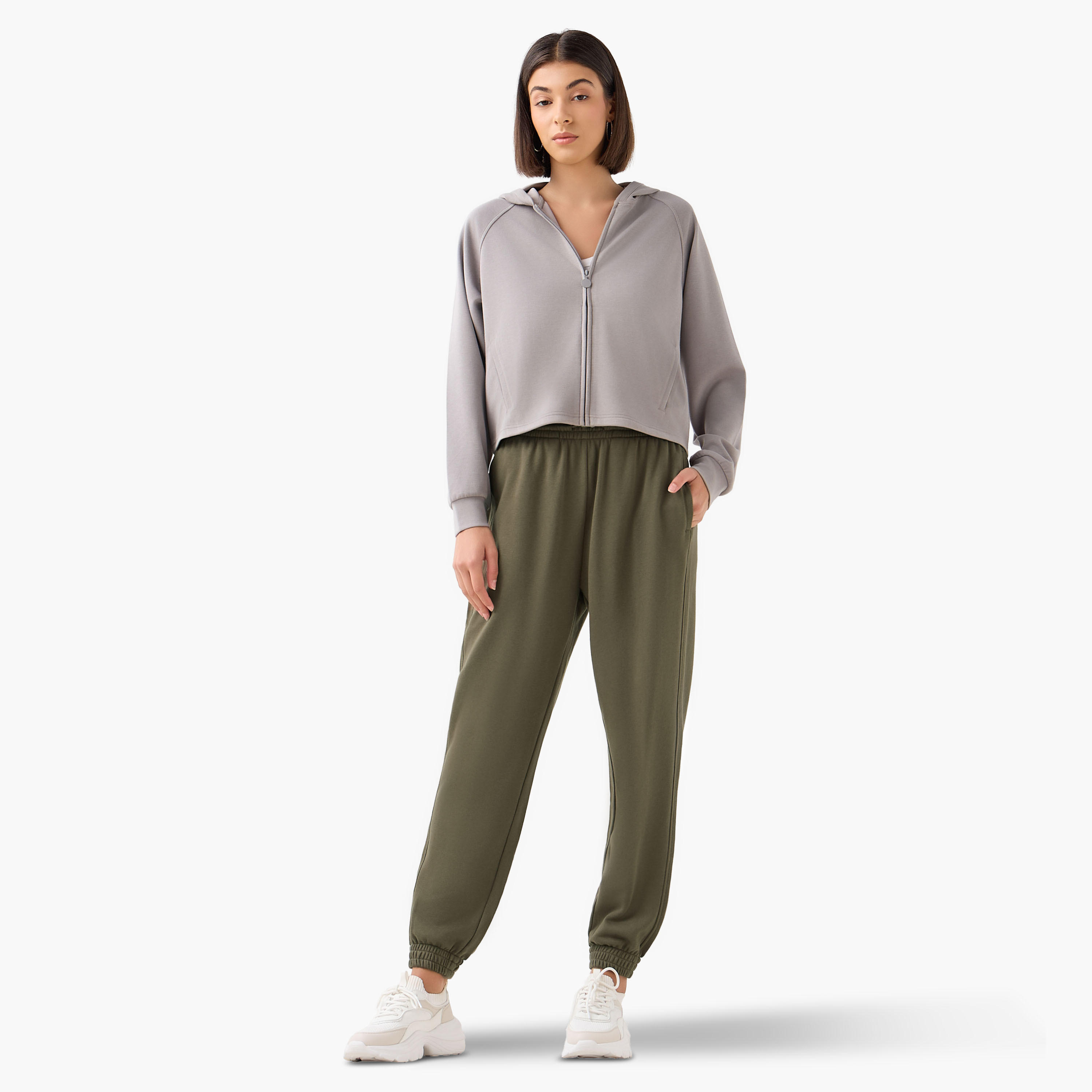 Regular Fit Flexi Waist Joggers with Pockets-women-clothing-bottoms-joggers-image-2