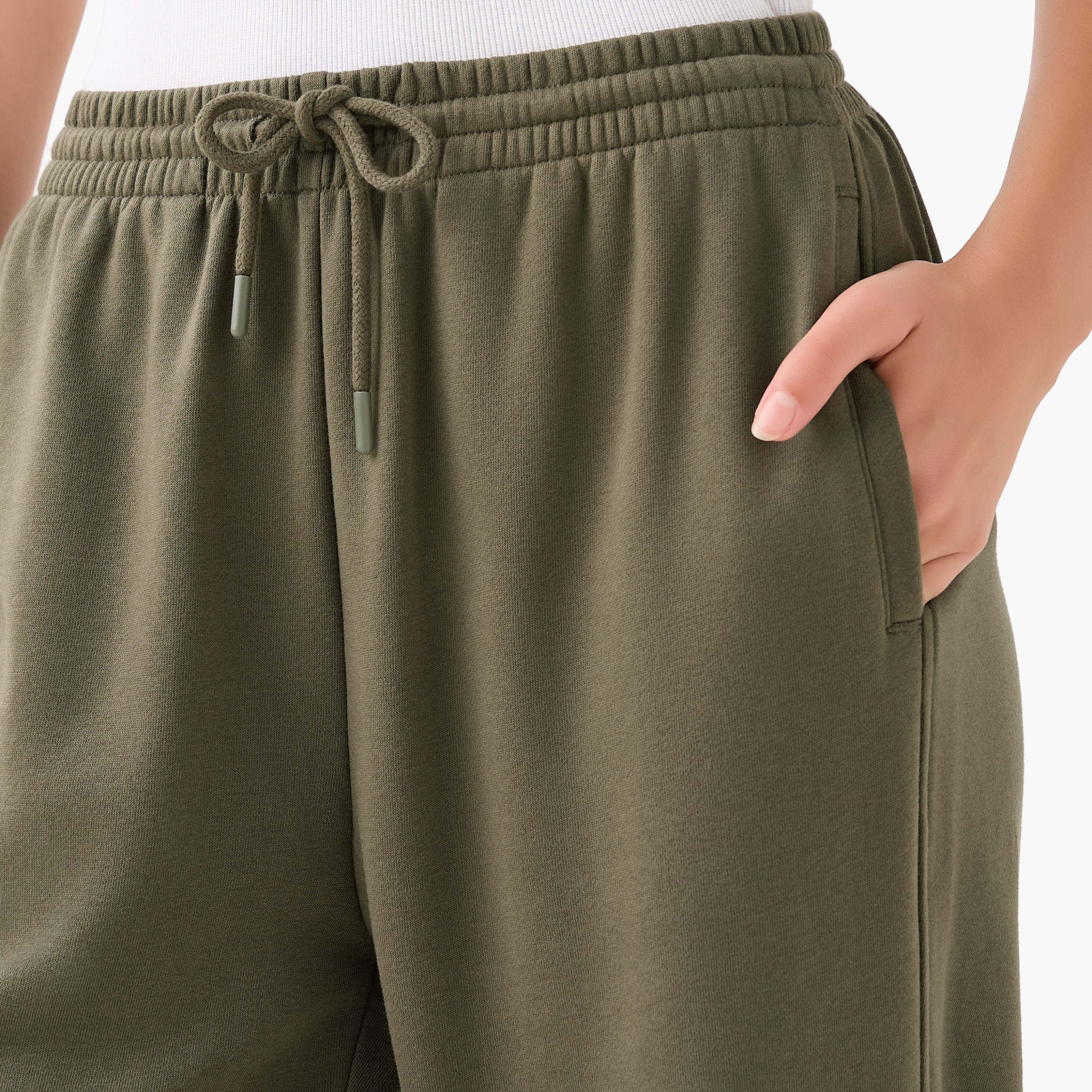 Regular Fit Flexi Waist Joggers with Pockets-women-clothing-bottoms-joggers-image-4