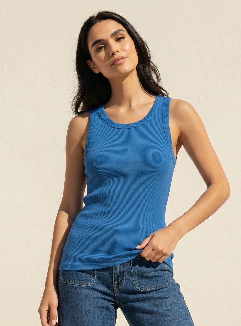 بلوزة تانك مضلعة-women-clothing-tshirts-image-1