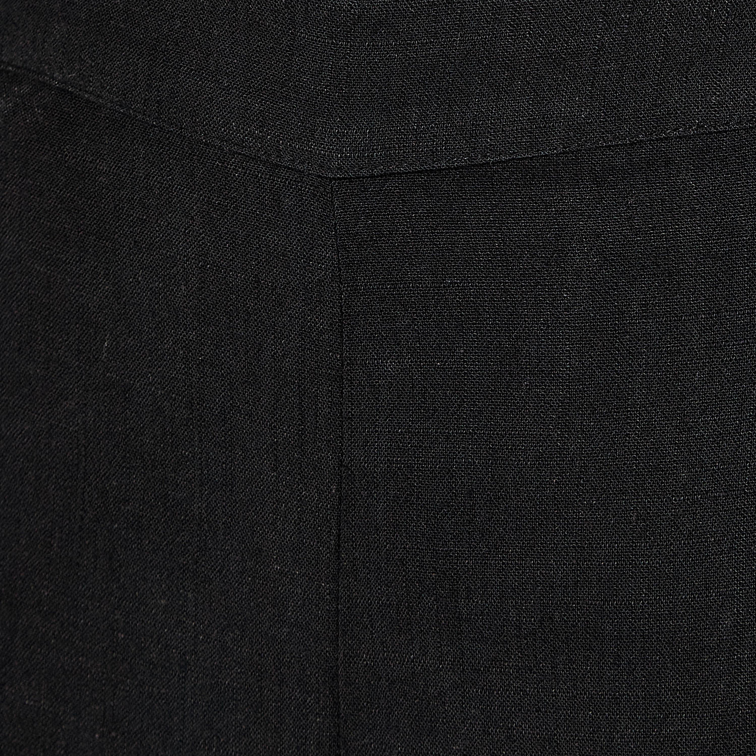 بنطلون واسع الساقين بتفاصيل كسرات وخصر مطاطي-women-clothing-bottoms-trousers-image-2