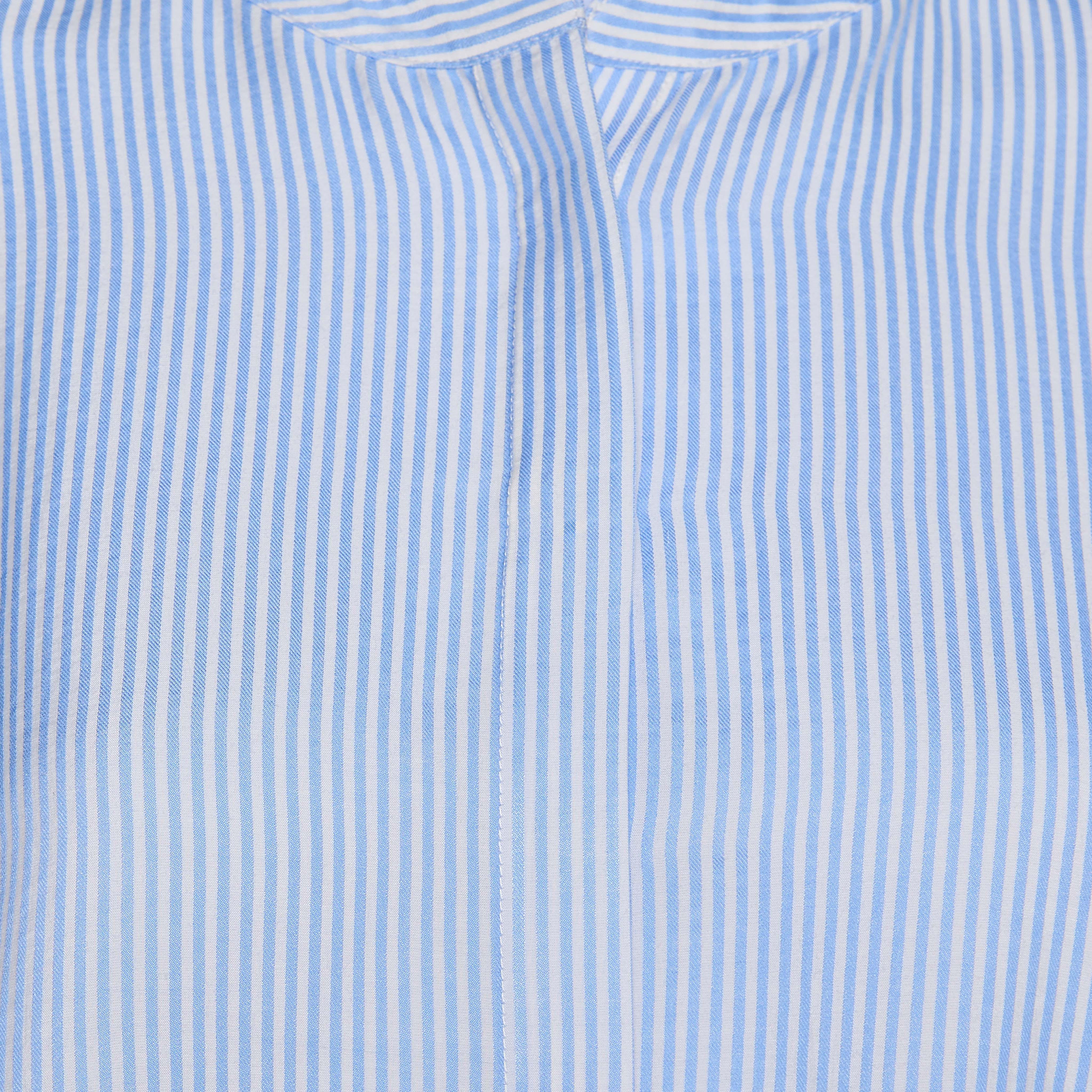 Mandarin Neck Shirt with Stripes-women-clothing-shirtsandblouses-shirts-image-2