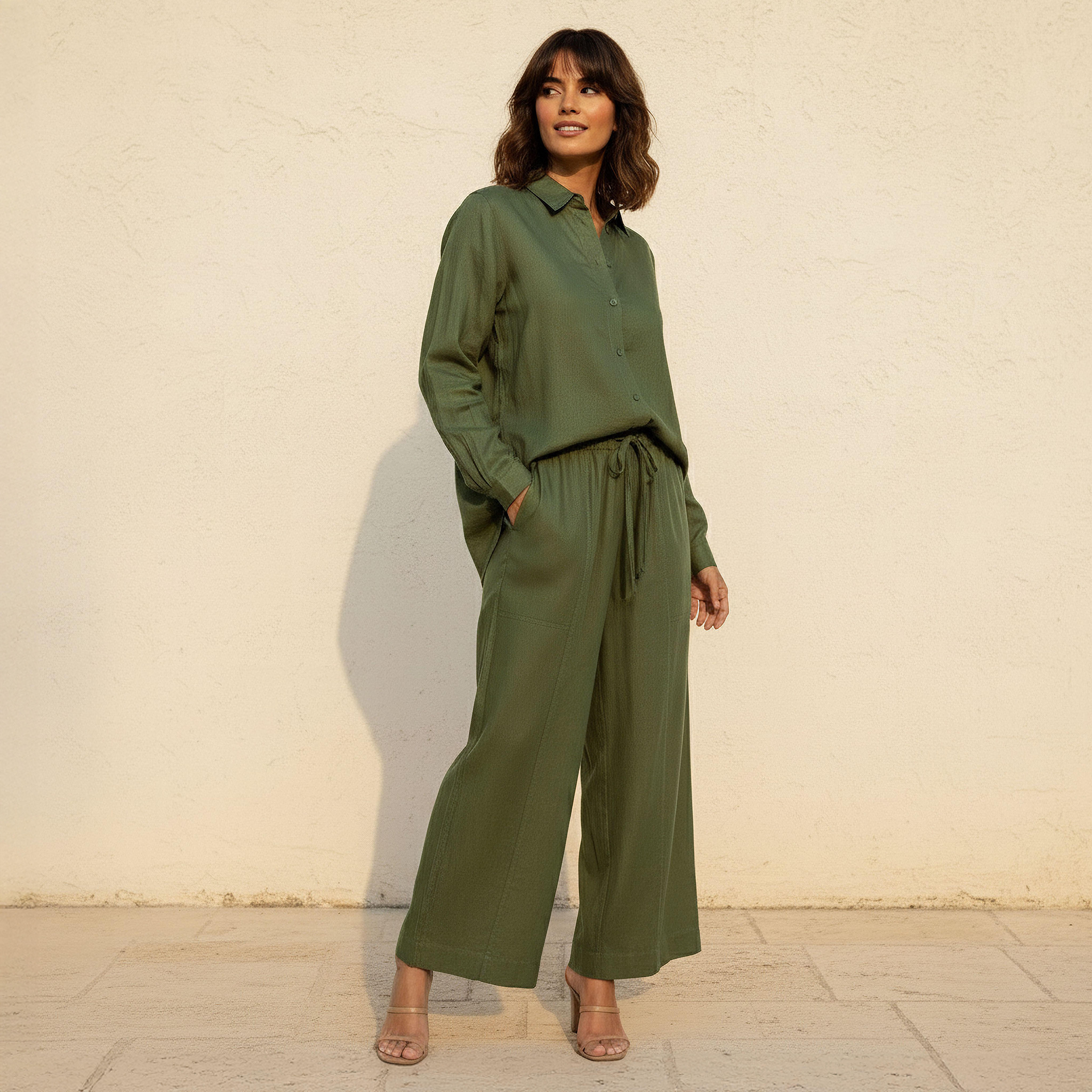 قميص فضفاض مزيج الكتان بأكمام طويلة-women-clothing-shirtsandblouses-shirts-image-2