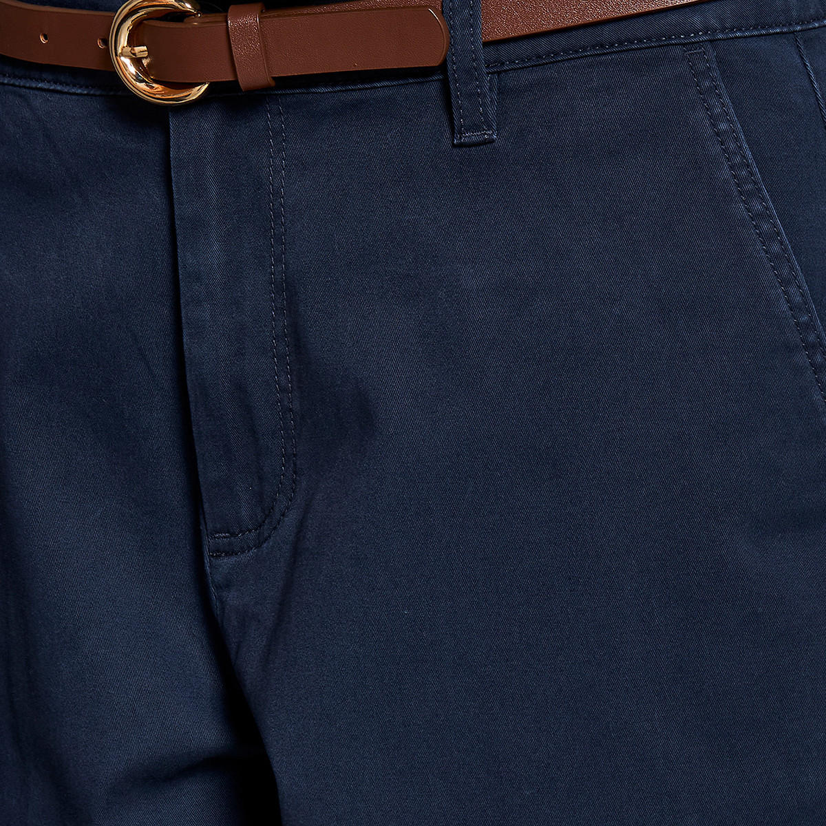 Relaxed Fit Flexi Waist Belted Chinos-women-clothing-bottoms-trousers-image-2