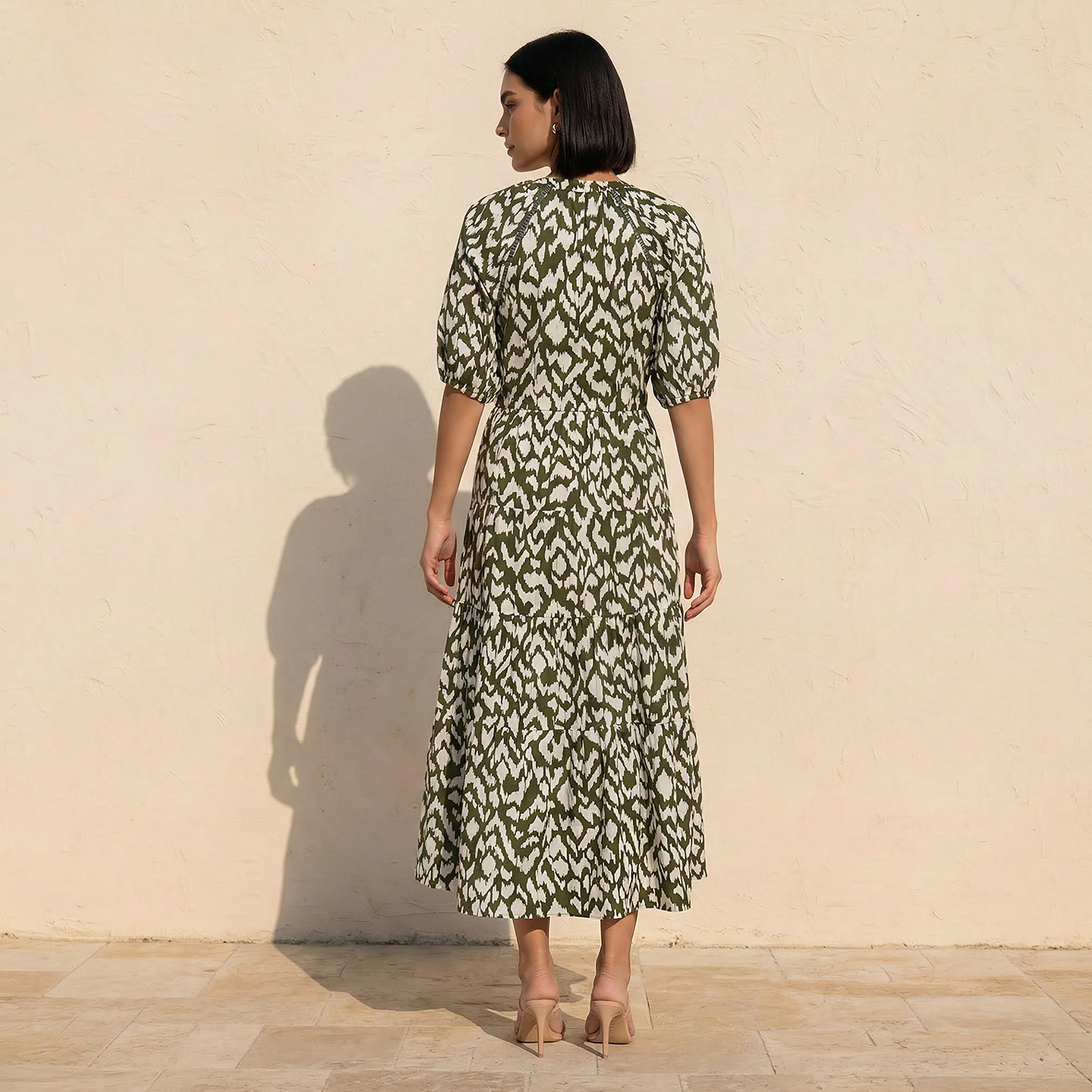 فستان قطن ماكسي متعدد الطبقات بتفاصيل دانتيل-women-clothing-dresses-image-3