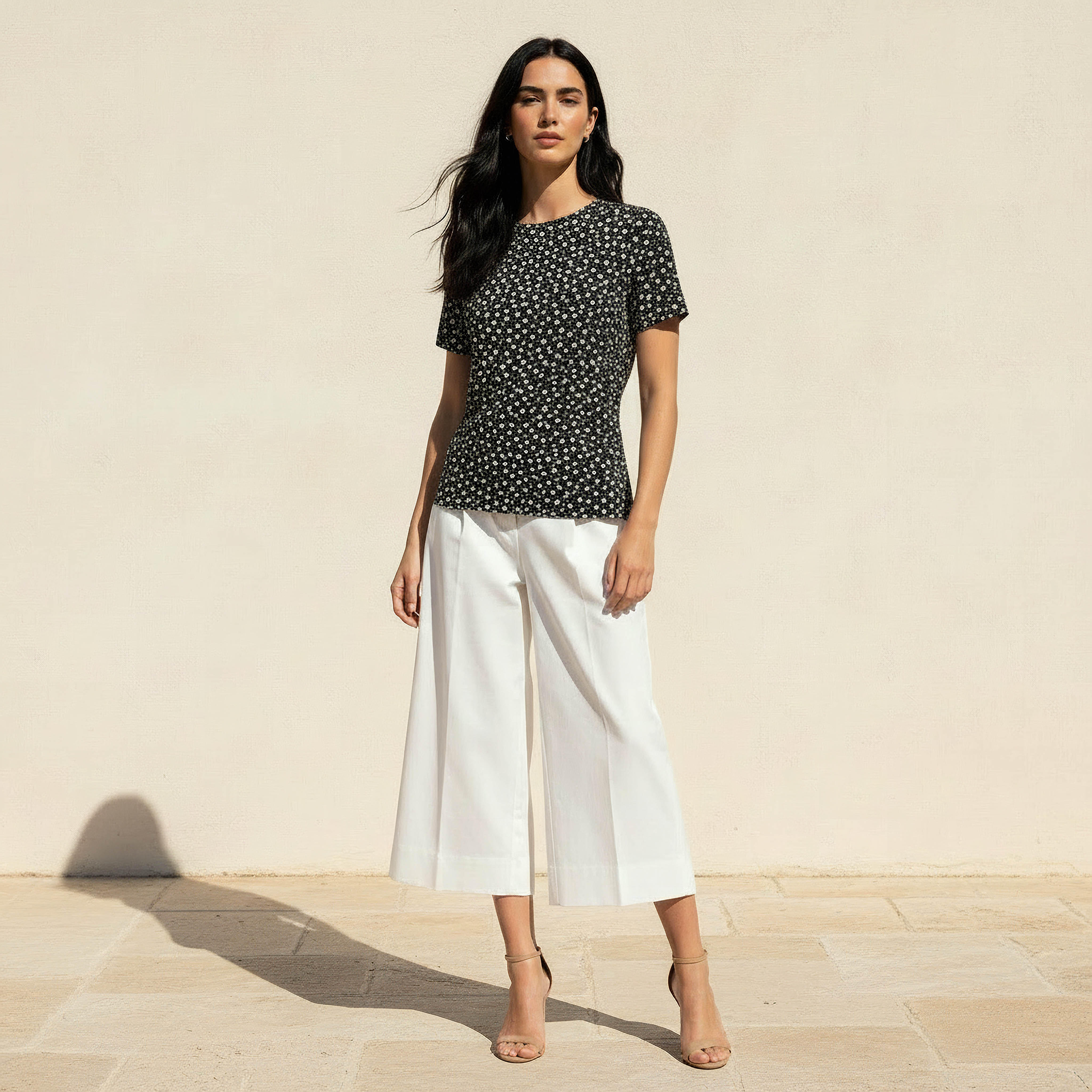 Slim Fit T-shirt with Floral Print-women-clothing-tshirts-image-3