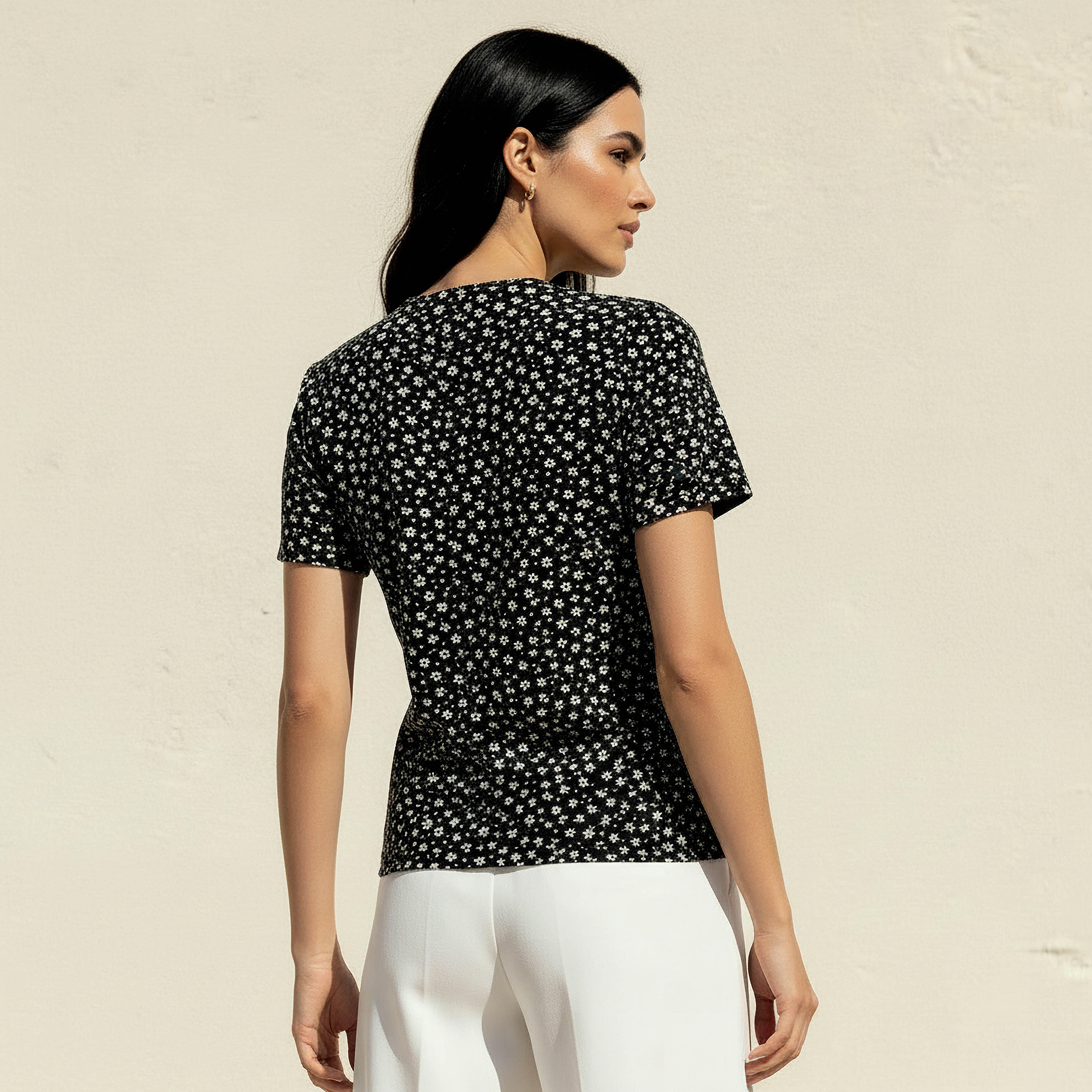 Slim Fit T-shirt with Floral Print-women-clothing-tshirts-image-4