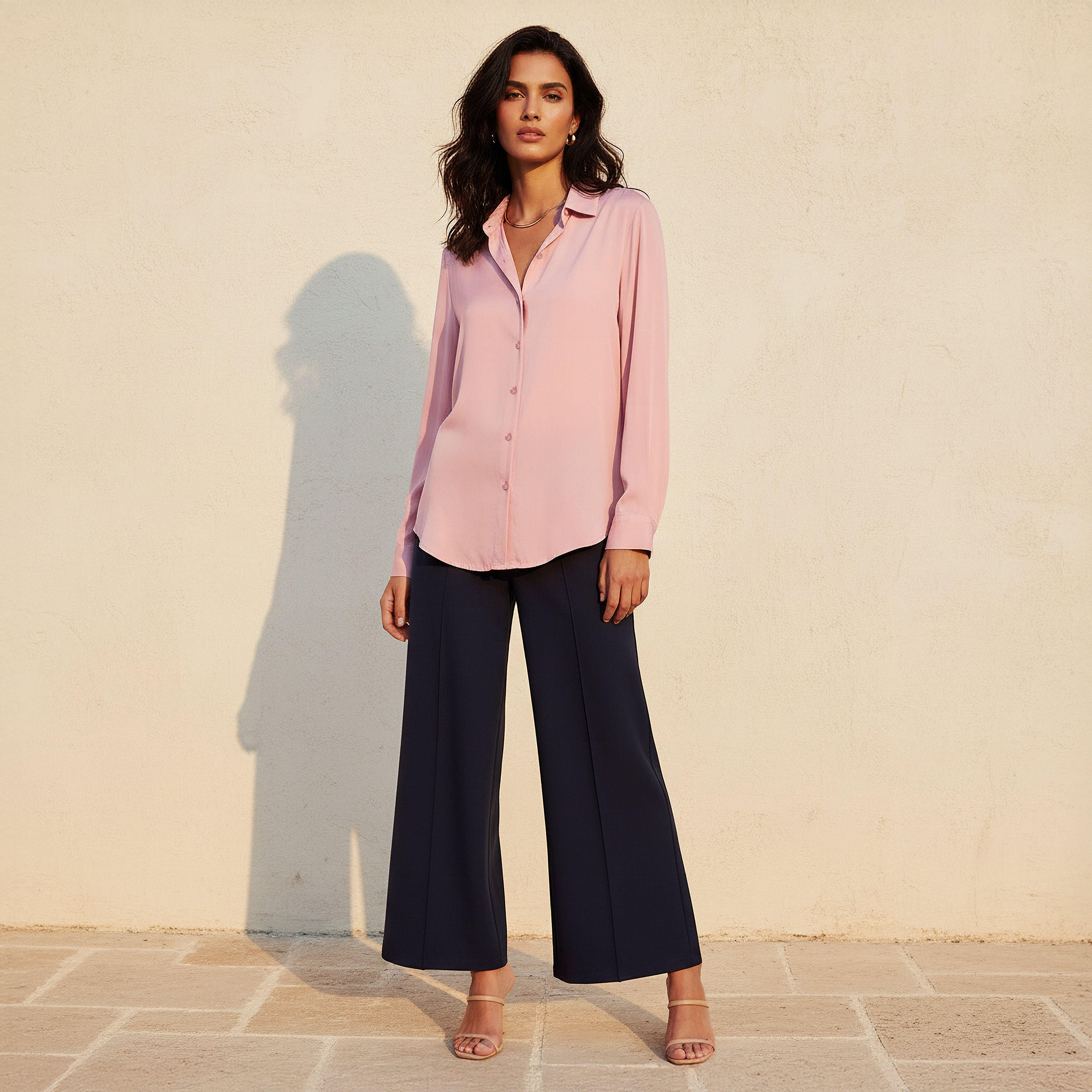 Collared Shirt with Long Sleeves-women-clothing-shirtsandblouses-shirts-image-3