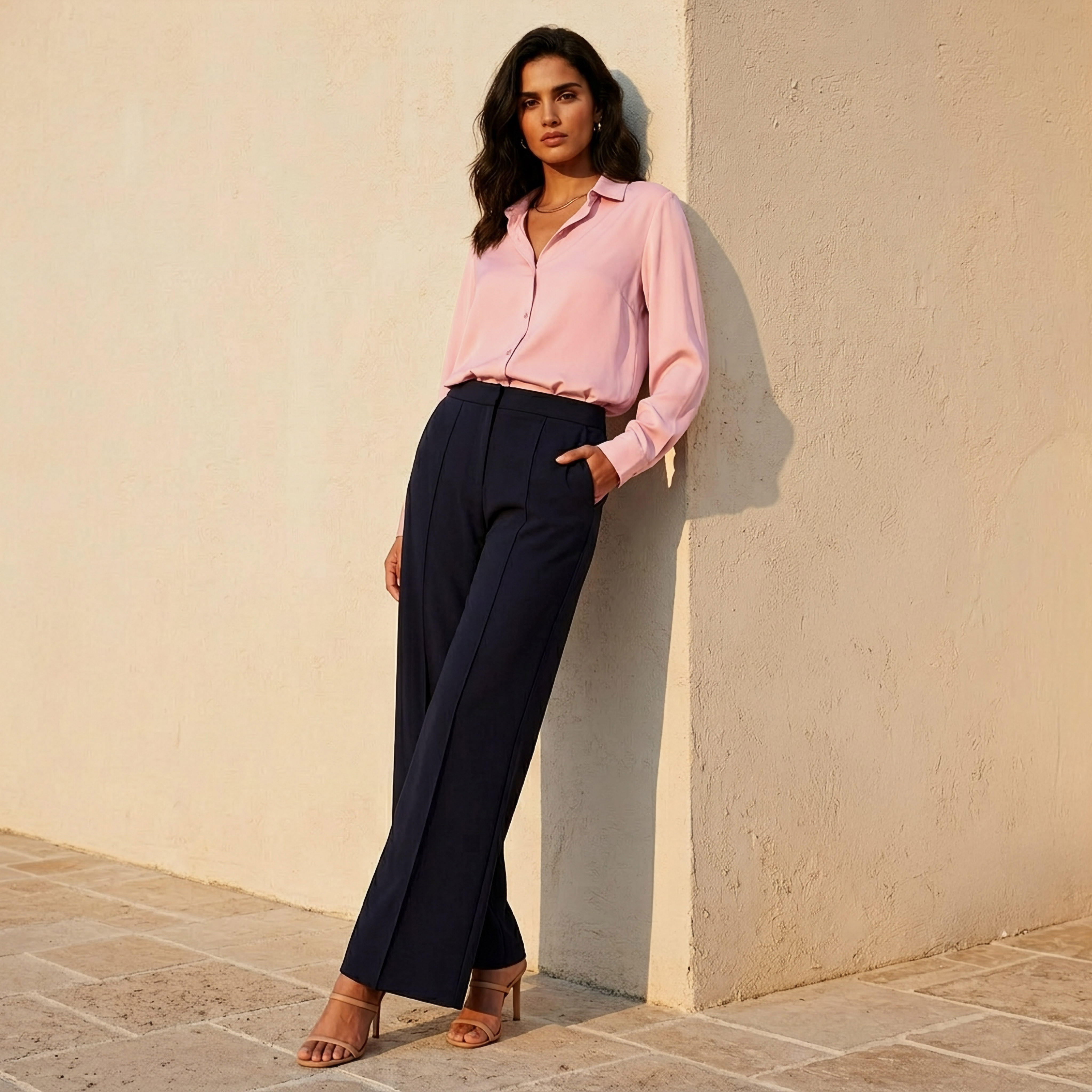 Collared Shirt with Long Sleeves-women-clothing-shirtsandblouses-shirts-image-5