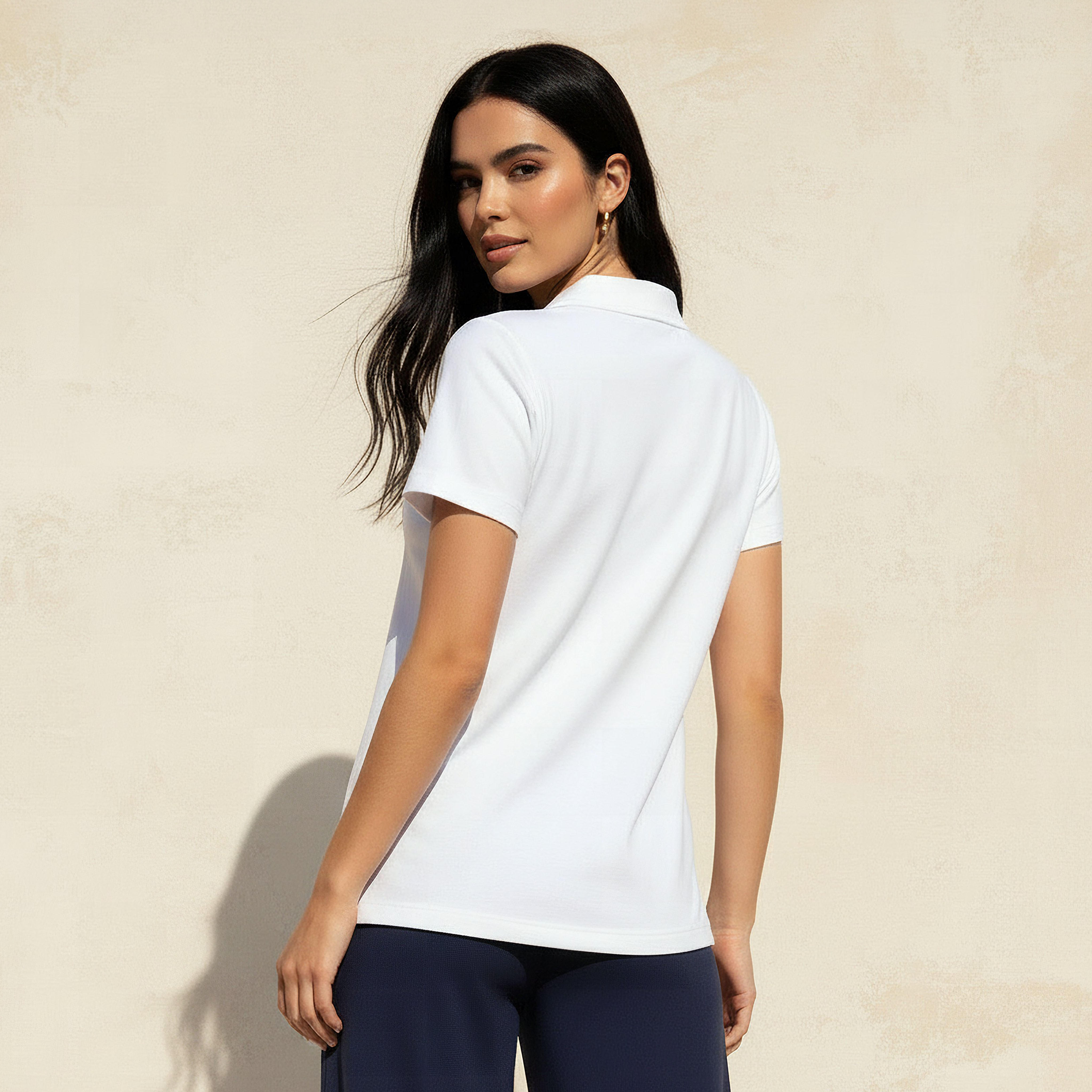 T-shirt with Johnny Collar-women-clothing-tshirts-image-4