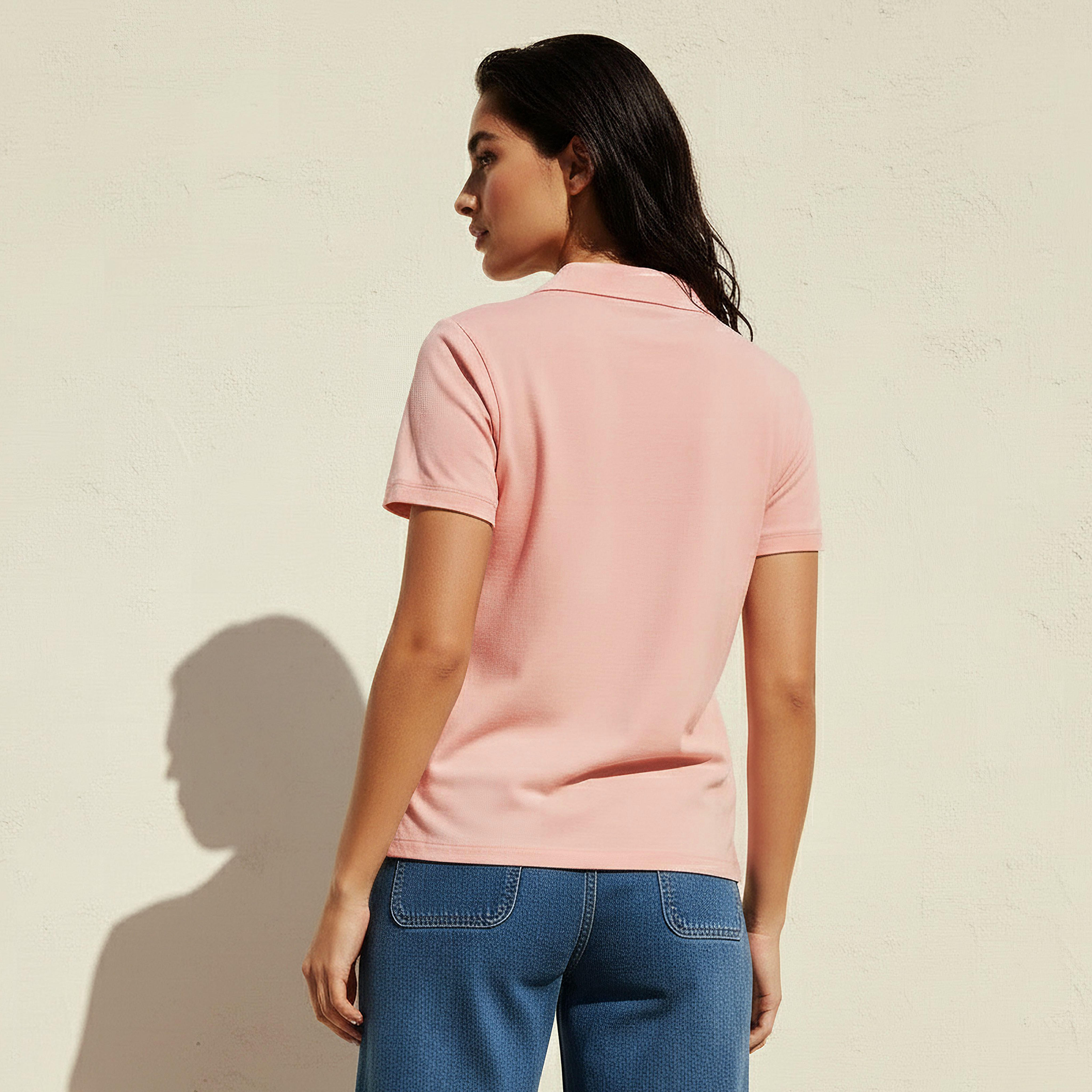 T-shirt with Johnny Collar-women-clothing-tshirts-image-4
