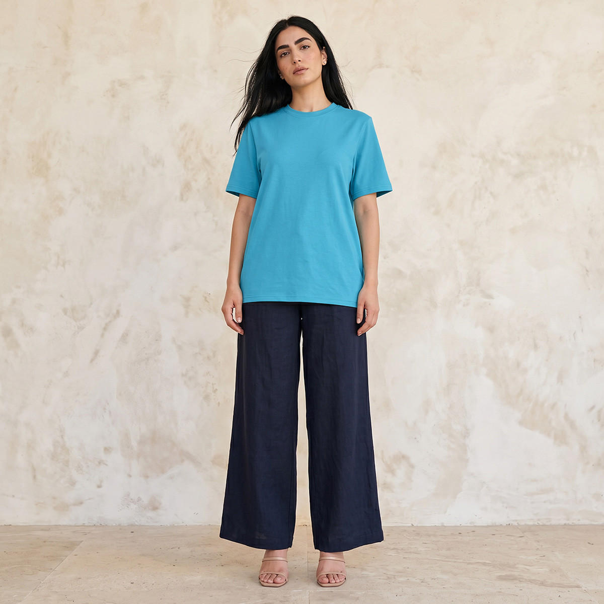 Regular Fit T-shirt with Crew Neck-women-clothing-tshirts-image-3