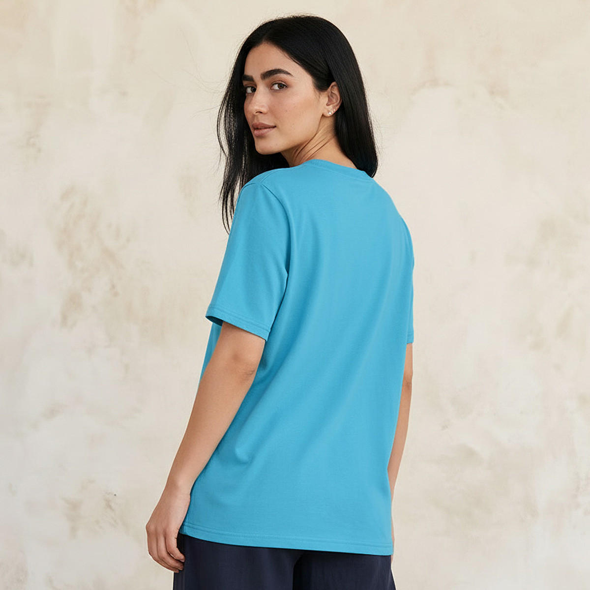 Regular Fit T-shirt with Crew Neck-women-clothing-tshirts-image-4