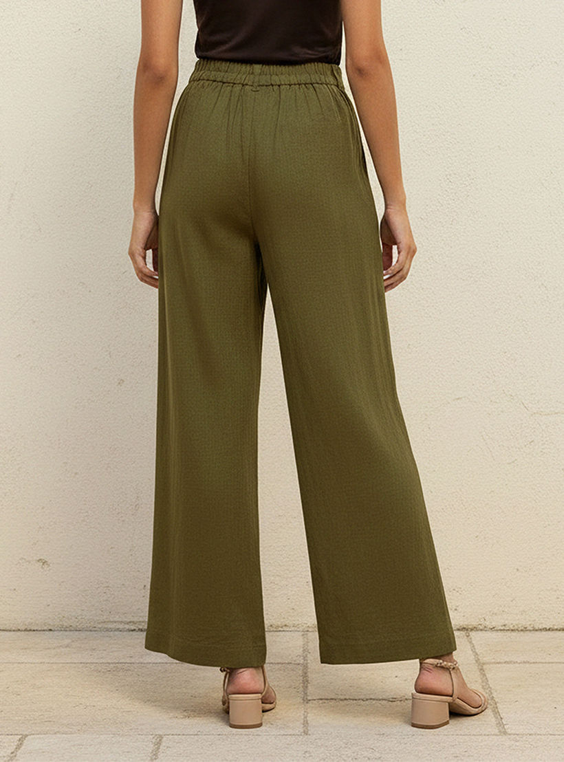 Flexi Waist Linen Blend Wide Leg Trousers-women-clothing-bottoms-trousers-image-4