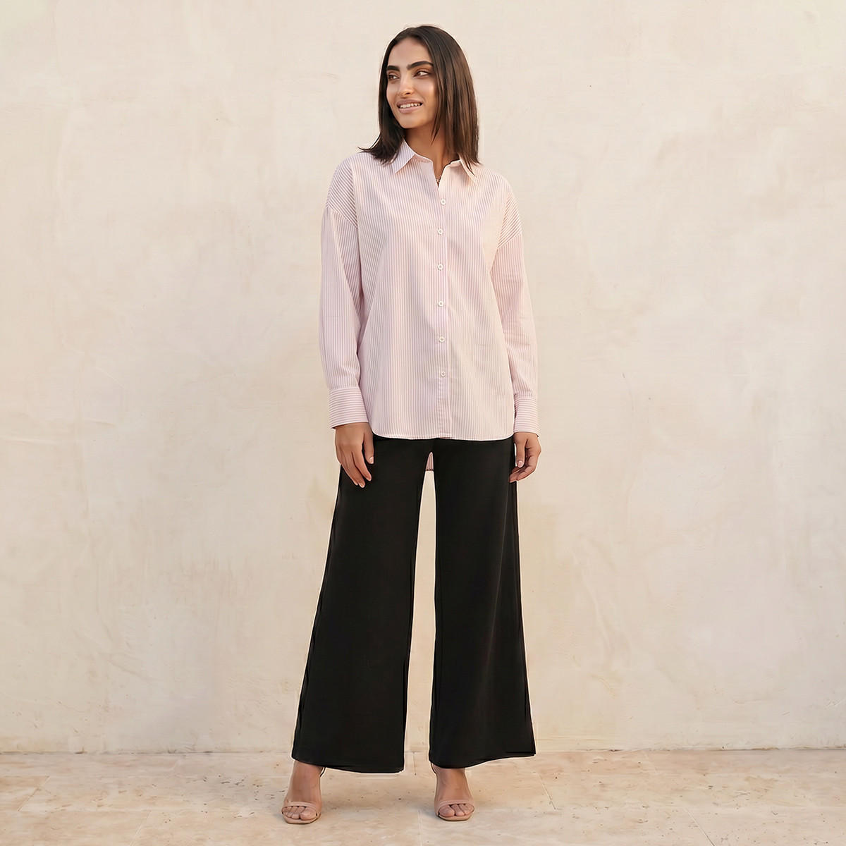 قميص أكسفورد مقلم من أساسيات سبلاش-women-clothing-shirtsandblouses-shirts-image-3