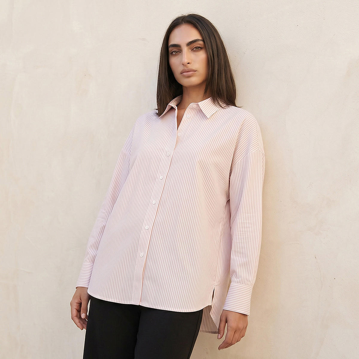 قميص أكسفورد مقلم من أساسيات سبلاش-women-clothing-shirtsandblouses-shirts-image-5