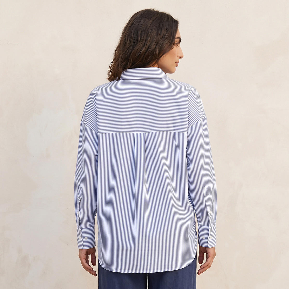 قميص أكسفورد مقلم من أساسيات سبلاش-women-clothing-shirtsandblouses-shirts-image-4