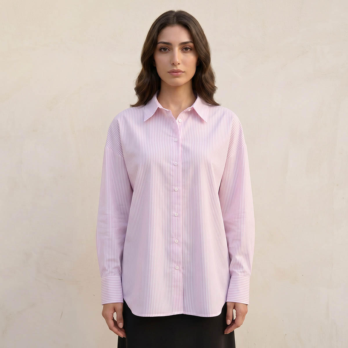قميص أكسفورد مقلم من أساسيات سبلاش-women-clothing-shirtsandblouses-shirts-image-1